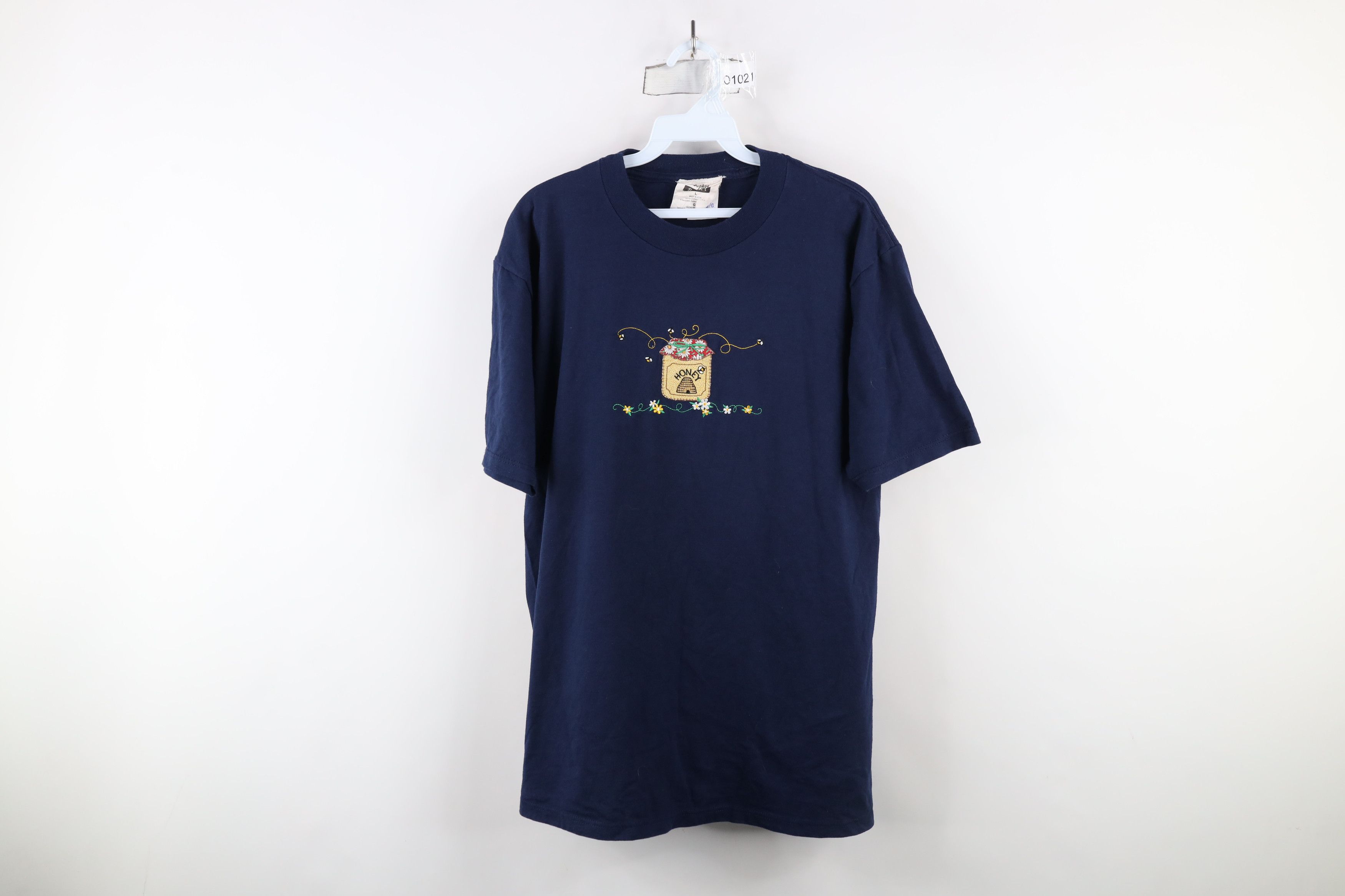 Vintage Vintage 90s Streetwear Honey Jar Bee Short Sleeve T-Shirt Size L / US 10 / IT 46 - 1 Thumbnail
