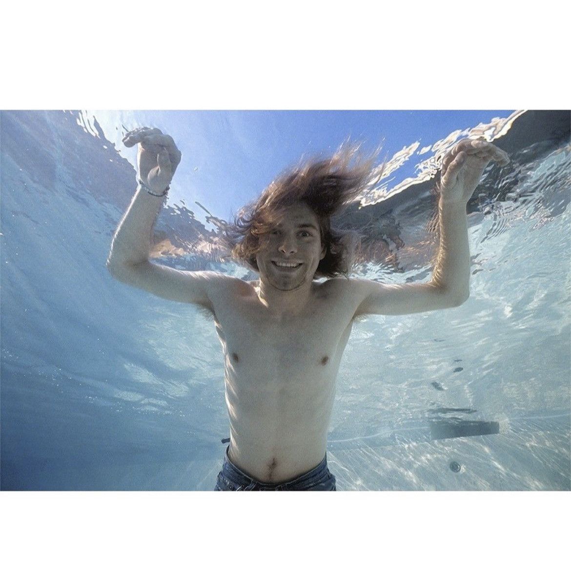 Nirvana KURT COBAIN NIRVANA "NEVERMIND" ALBUM BACKSTAGE GRUNGE BAND Size US L / EU 52-54 / 3 - 2 Thumbnail