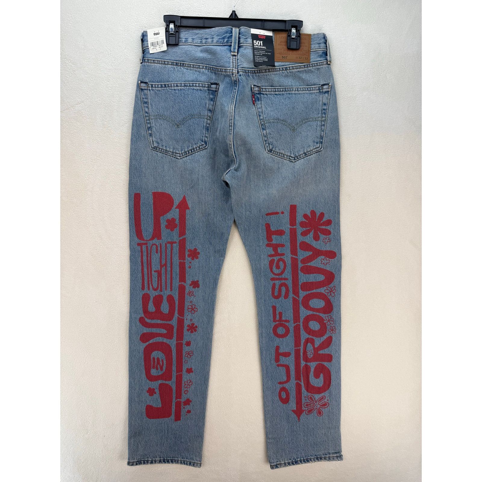 Levi's LEVI'S 501 PREMIUM RETRO MEN'S 32X32 RARE GRAPHIC HIPPIE GRO Size US 32 / EU 48 - 7 Thumbnail