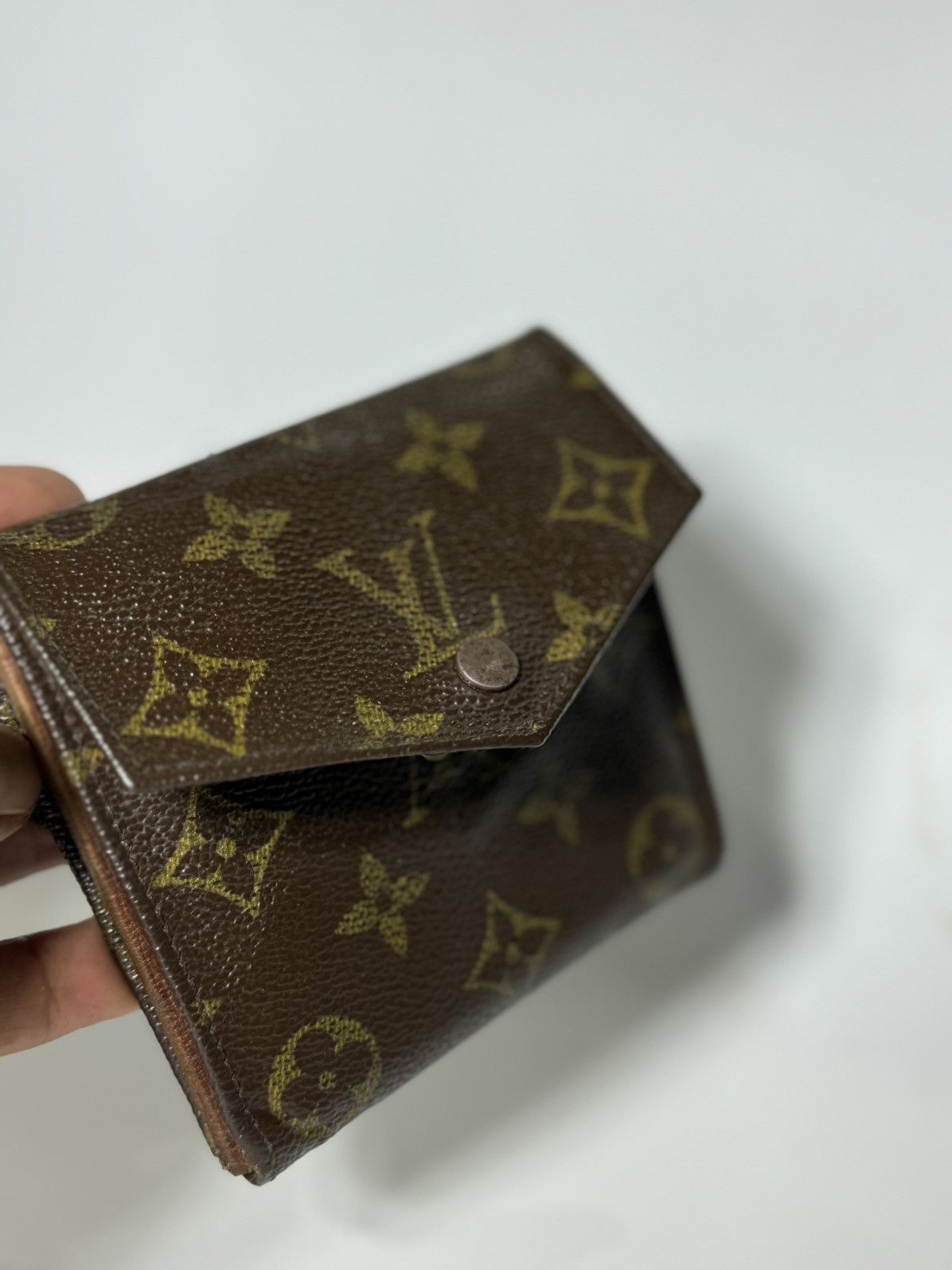 Vintage LOUIS VUITTON WALLET PURSE MONOGRAM BROWN Size ONE SIZE - 1 Thumbnail