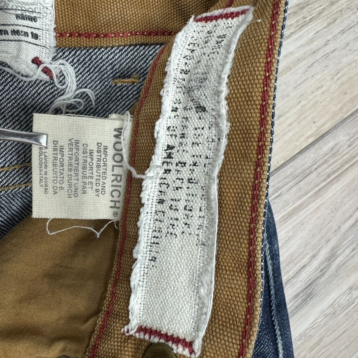 Vintage Rare Vintage Woolrich Outdoor Essential Blue Denim Jeans Size US 31 - 14 Thumbnail