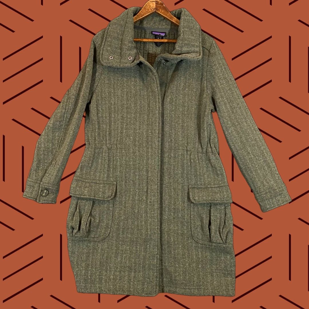 Patagonia PATAGONIA Brand Jacket Womens Medium Green Parka Coat Full Zip Green Pockets Winter Size M / US 6-8 / IT 42-44 - 1 Thumbnail