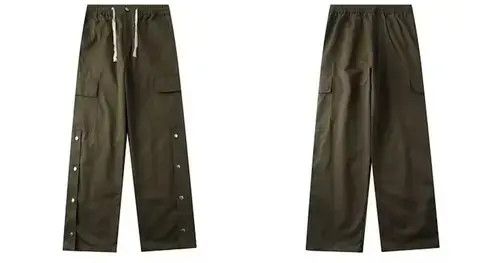Japanese Brand 21SS Indigo Union Japan Military Green Worker Buttons Pants Size US 31 - 2 Thumbnail