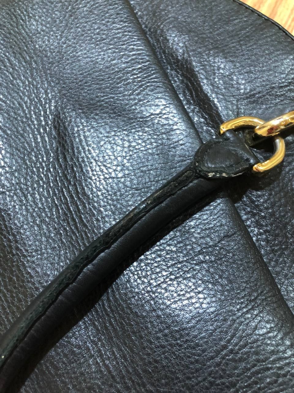 Dolce & Gabbana DOLCE&GABBANA Black Leather Bag Handbag with Logo Plate Size ONE SIZE - 8 Thumbnail