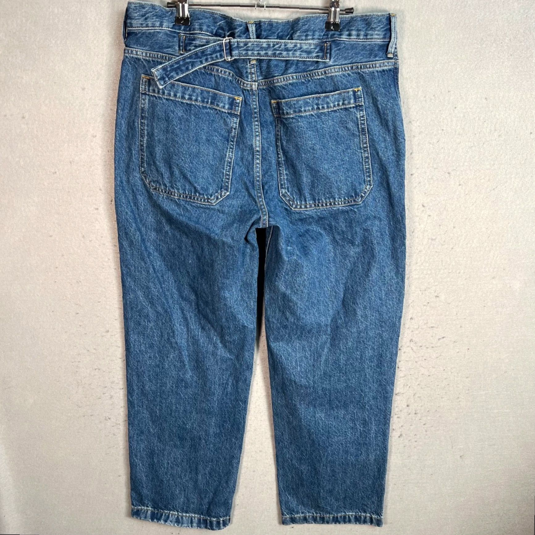 Everlane VINTAGE Everlane Women's High-Waisted Straight Leg Denim Jeans 32x27 Blue Cotton Size 24" / US 00 / IT 34 - 2 Thumbnail