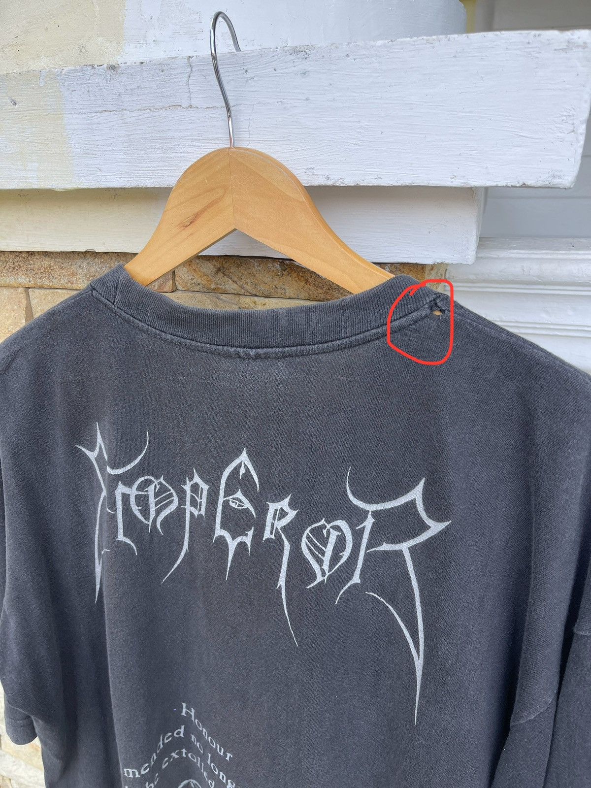 Band Tees SUN FADED🔥Vtg 90s Emperor Reverence Metal Band Tee Size US XL / EU 56 / 4 - 6 Thumbnail