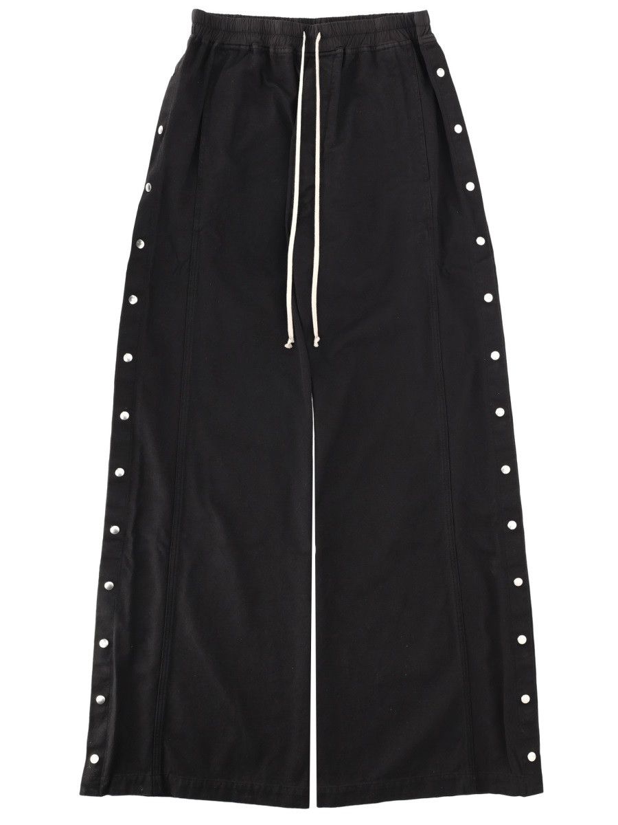 Rick Owens Drkshdw RICK OWENS DRKSHDW PANTALONE "WIDE PUSHER" - BLACK Size US 32 / EU 48 - 1 Thumbnail