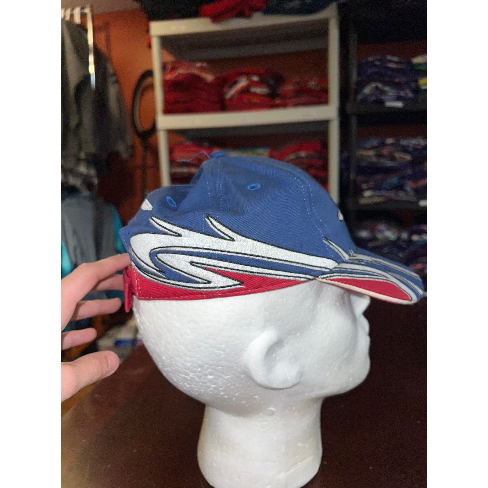 Vintage Indy 500 Hat Centennial Era Racing Blue Red Cap Headwear Size ONE SIZE - 6 Thumbnail