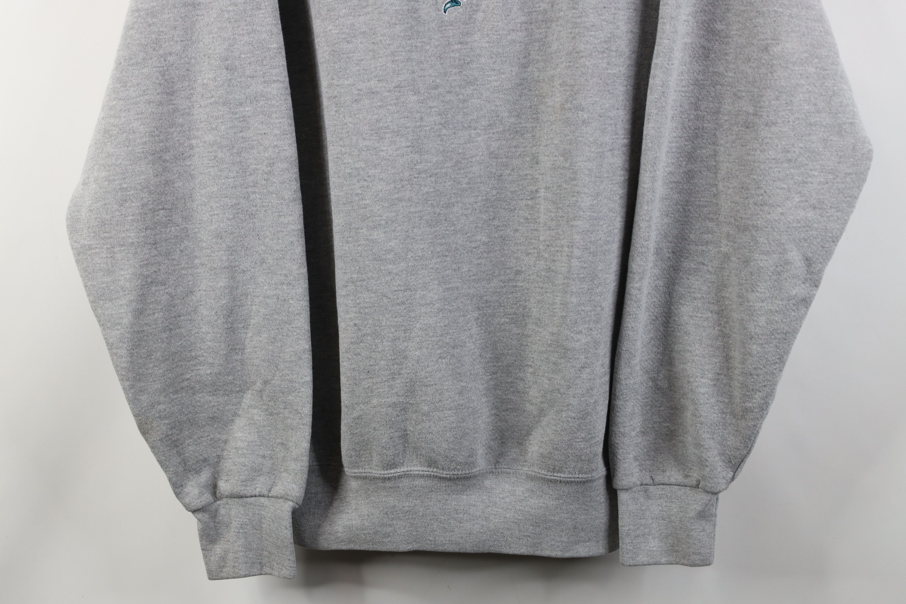 Vintage Vintage 90s Miami Dolphins Football Crewneck Sweatshirt Gray Size US XL / EU 56 / 4 - 3 Thumbnail
