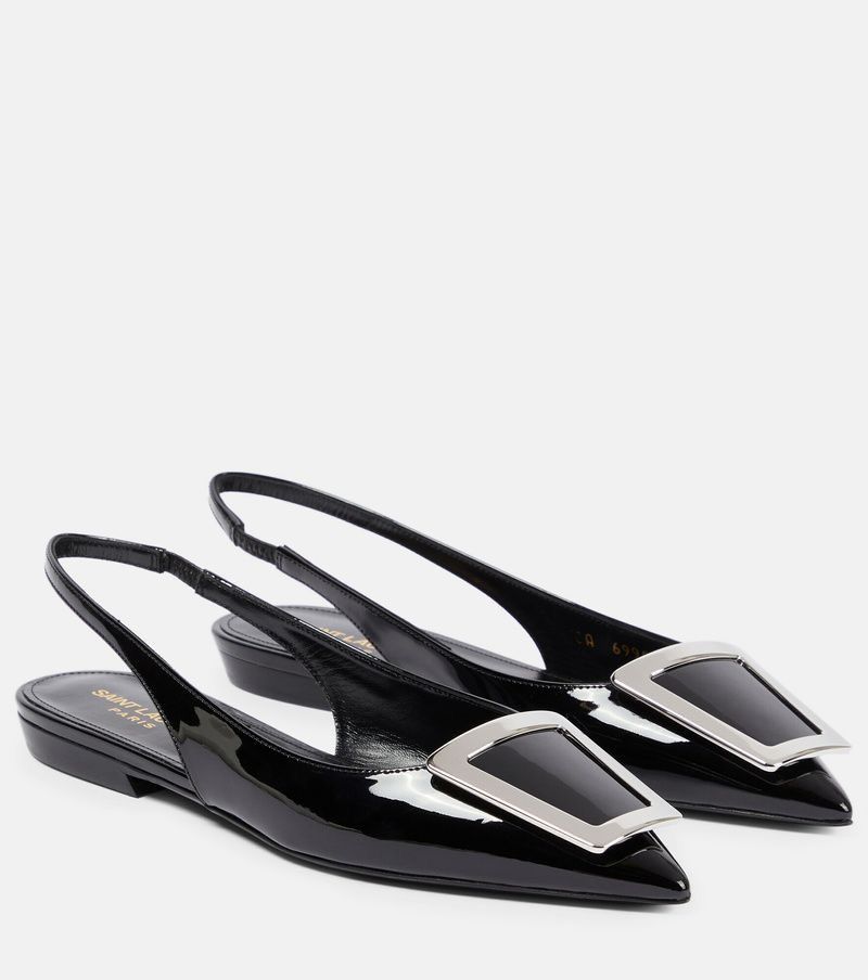Saint Laurent Paris New Saint Laurent Maxine wmn flat sandal IT37.5/US7.5/UK4.5 Size US 7.5 / IT 37.5 - 1 Thumbnail