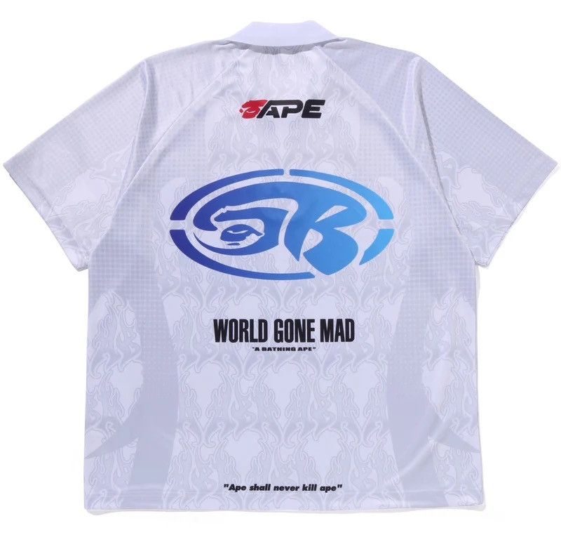 Bape Bape Jersey Polo Size ONE SIZE - 2 Thumbnail