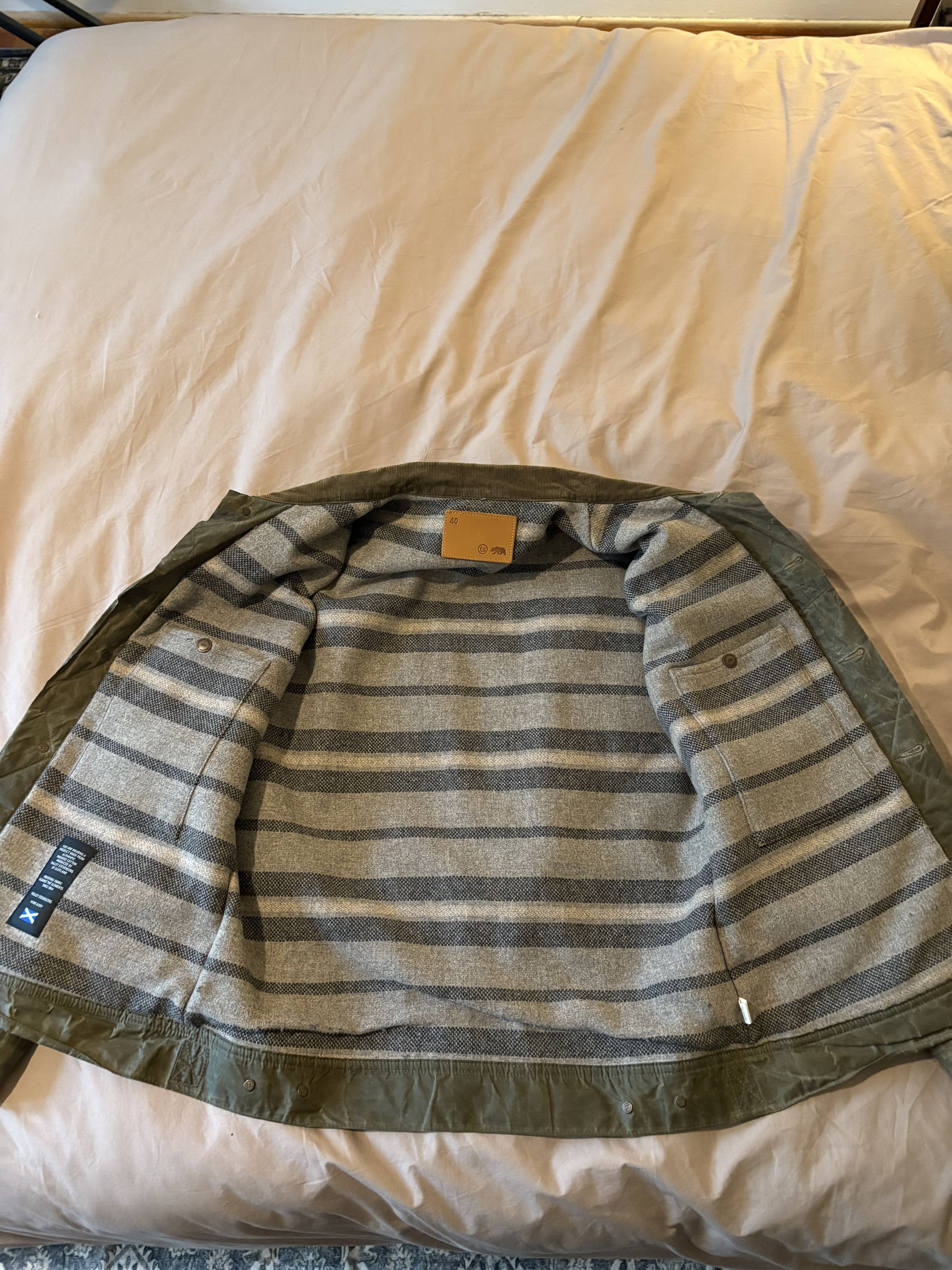 Taylor Stitch Blanket-Lined Waxed Canvas Trucker Size US M / EU 48-50 / 2 - 3 Thumbnail