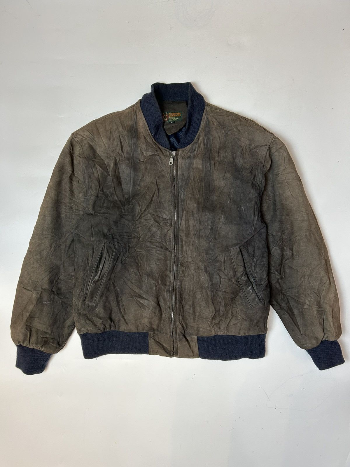 Vintage VINTAGE PERSONAL SUEDE VARSITY JACKET Size US L / EU 52-54 / 3 - 1 Thumbnail