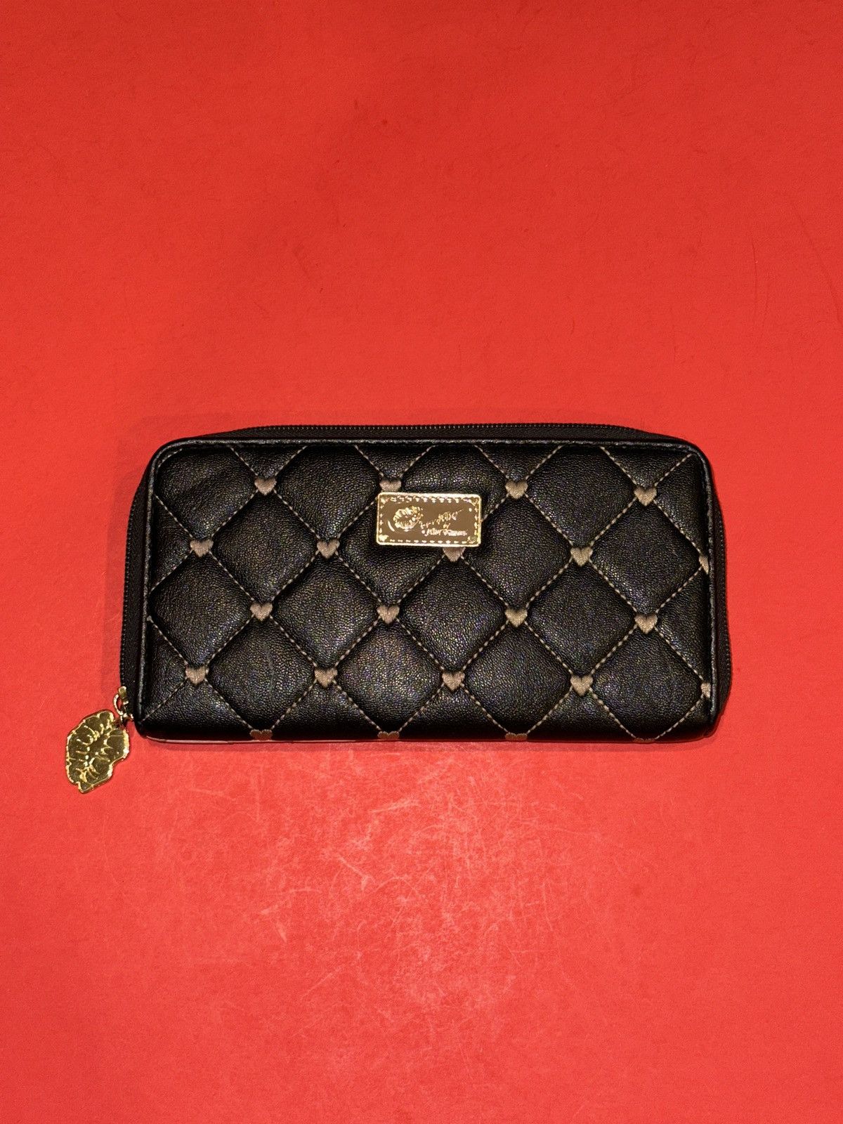 Betsey Johnson Luv Betsey By Betsey Johnson Embroidered Hearts Long Wallet Size ONE SIZE - 1 Thumbnail