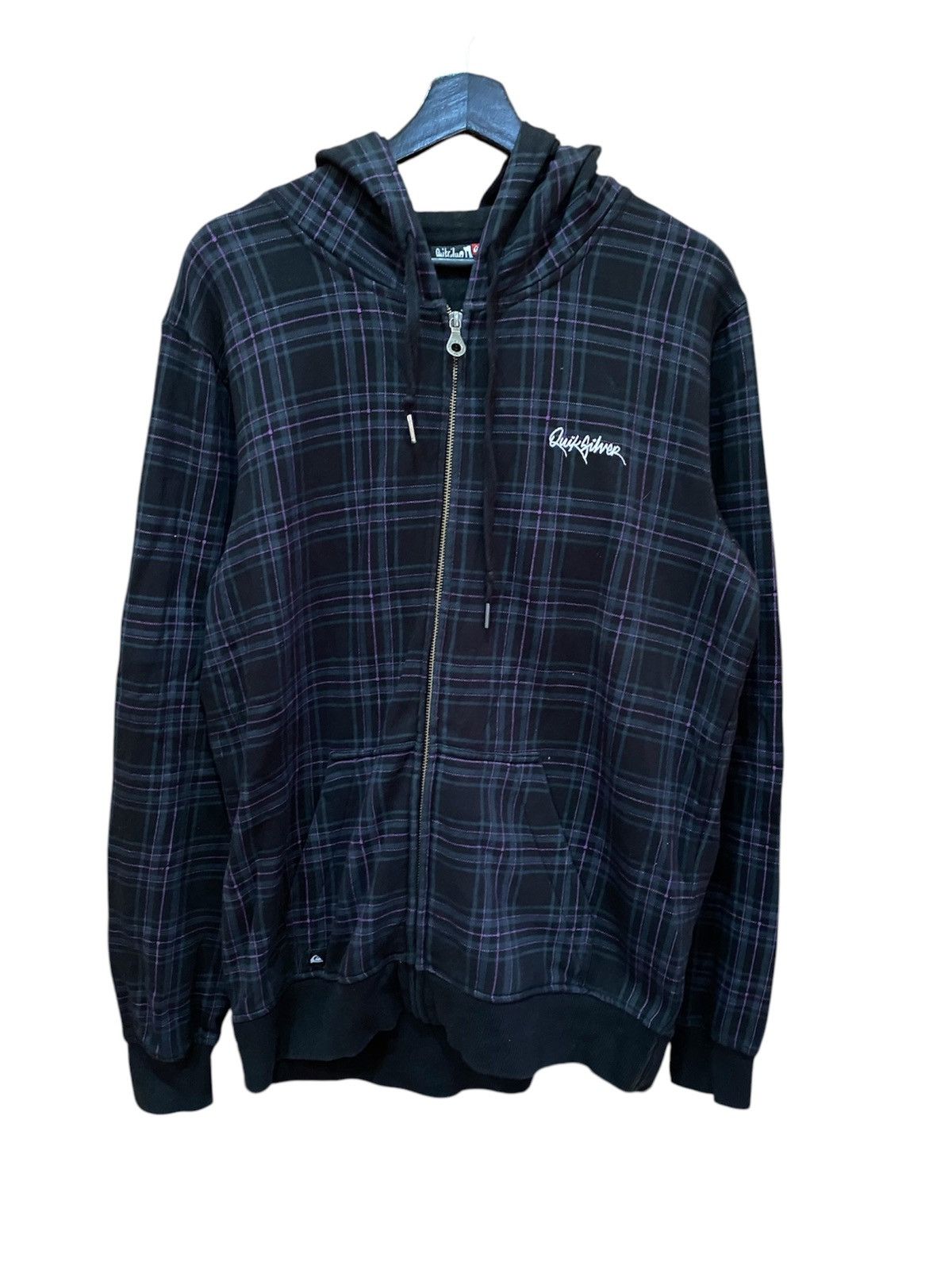 Quiksilver QUICKSILVER PLAID HOODIE Size US M / EU 48-50 / 2 - 1 Thumbnail