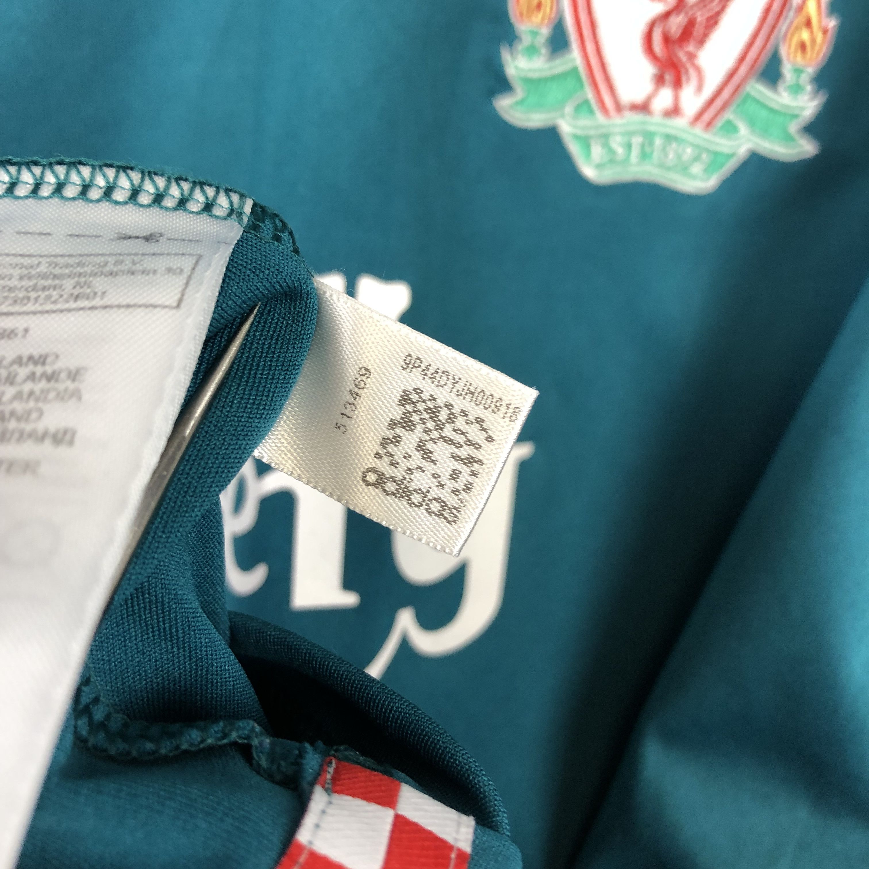 Adidas Liverpool football shirt 2008 Jersey #23 Carragher Soccer Size US L / EU 52-54 / 3 - 14 Thumbnail