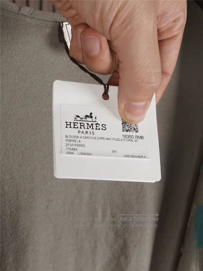 Hermes Hermes Full Zip Hooded Knit Jacket Size US L / EU 52-54 / 3 - 8 Thumbnail