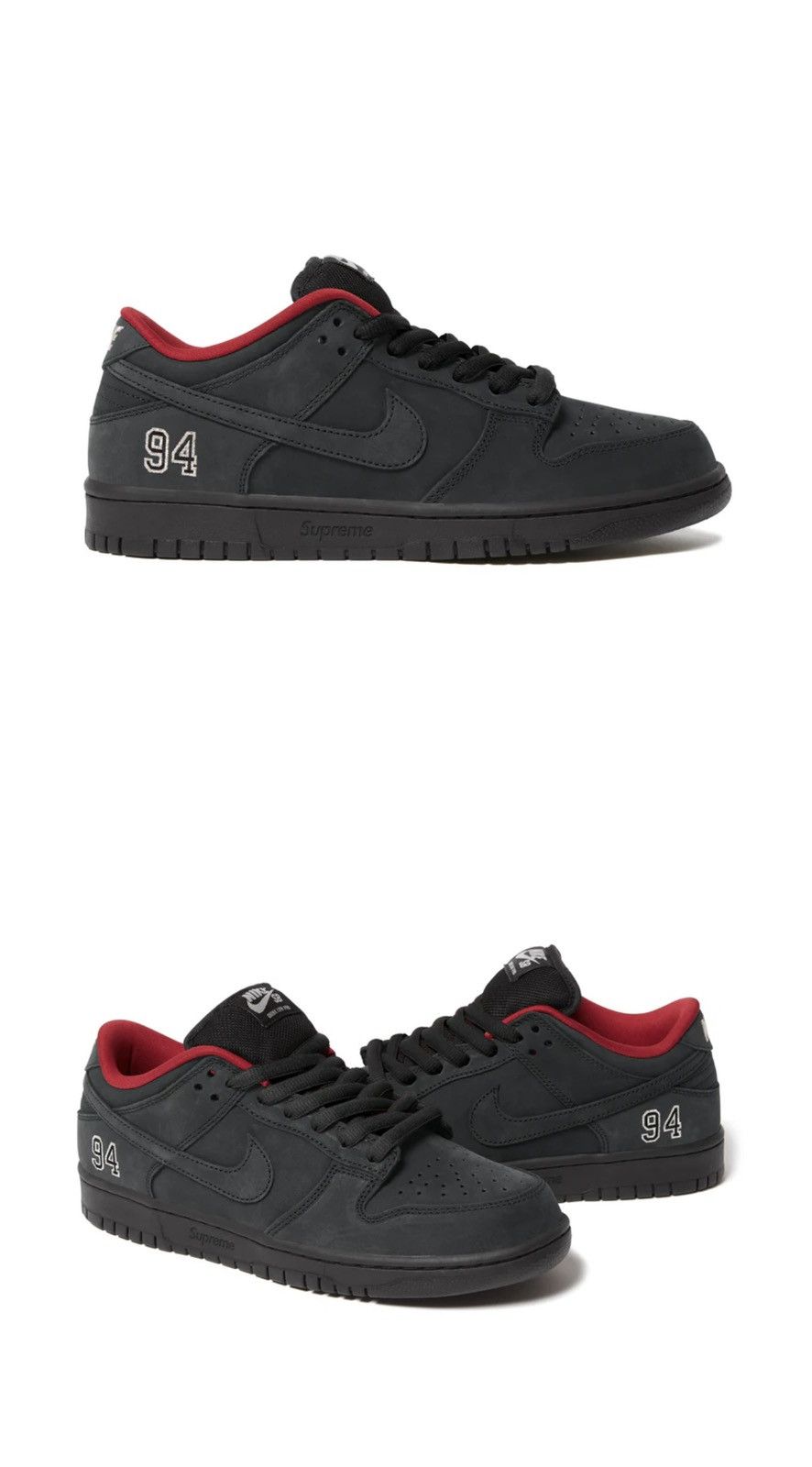 Supreme Nike Dunk Low Black Cement Dunk Supreme Black Sb Dunk Low