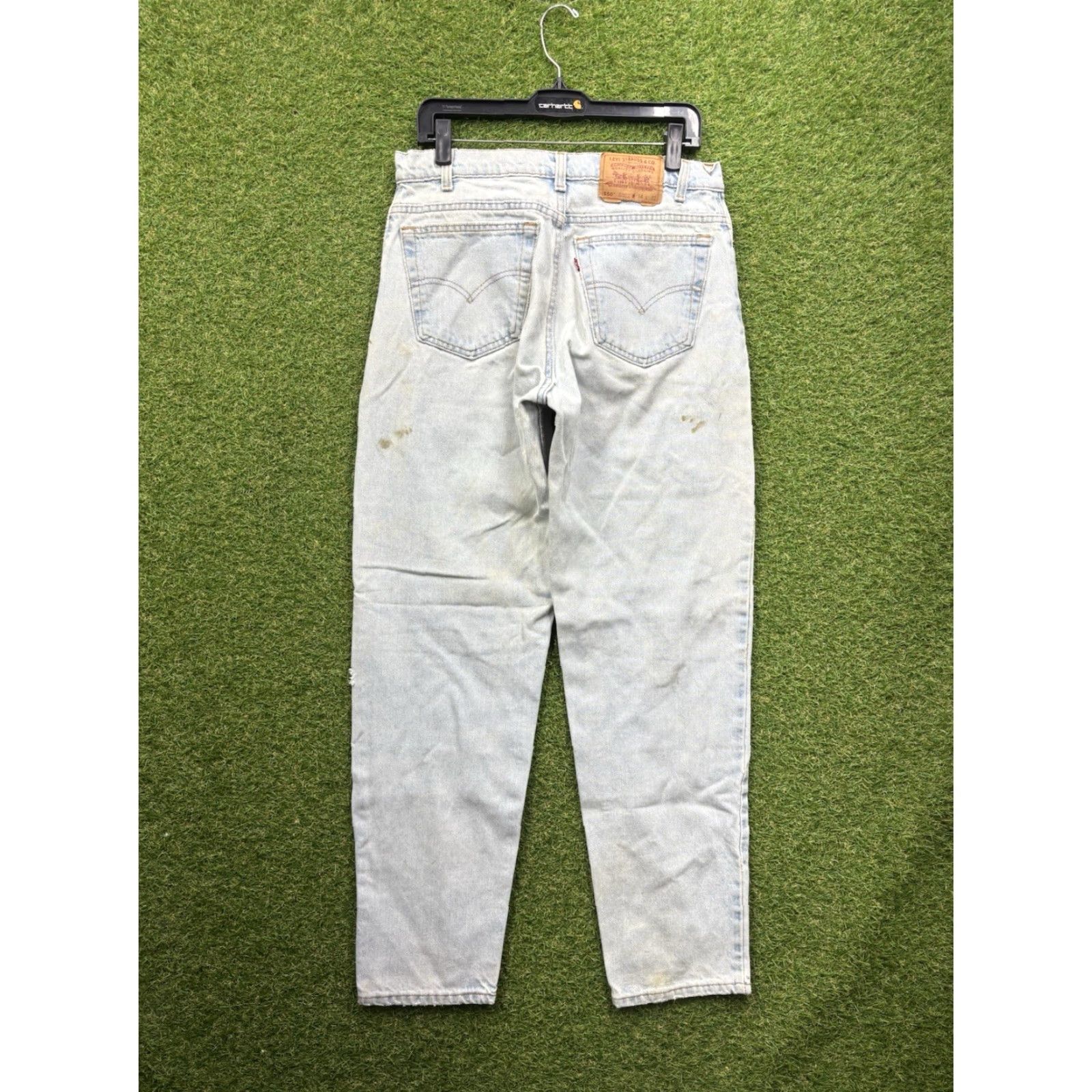 Levi's Levis 505 Jeans Mens 34x32 Regular Straight Fit Light Wash Denim Casual y2k Size US 34 / EU 50 - 2 Thumbnail