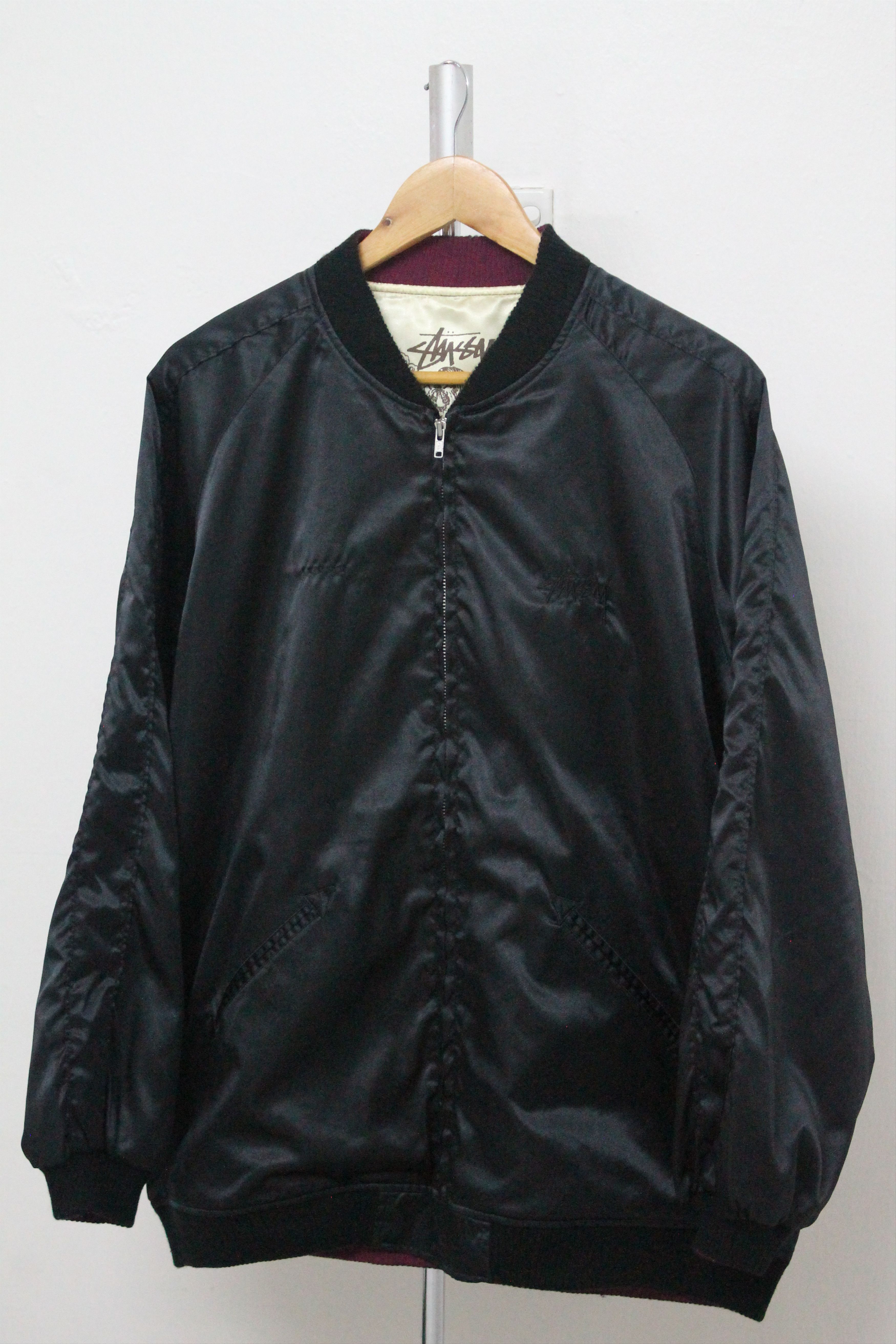 Stussy Vintage STUSSY Yokohama Chapt 5th Anniversary Satin Jacket. Size US XL / EU 56 / 4 - 2 Thumbnail