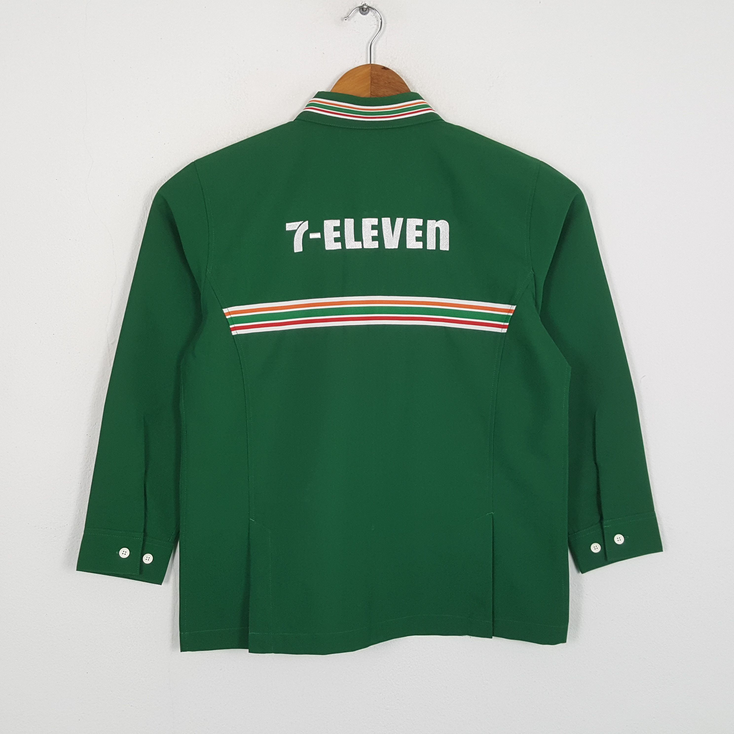 Japanese Brand × Vintage Vintage 7-ELEVEn Japanese Workers Uniform Shirt Jacket Size US S / EU 44-46 / 1 - 1 Thumbnail