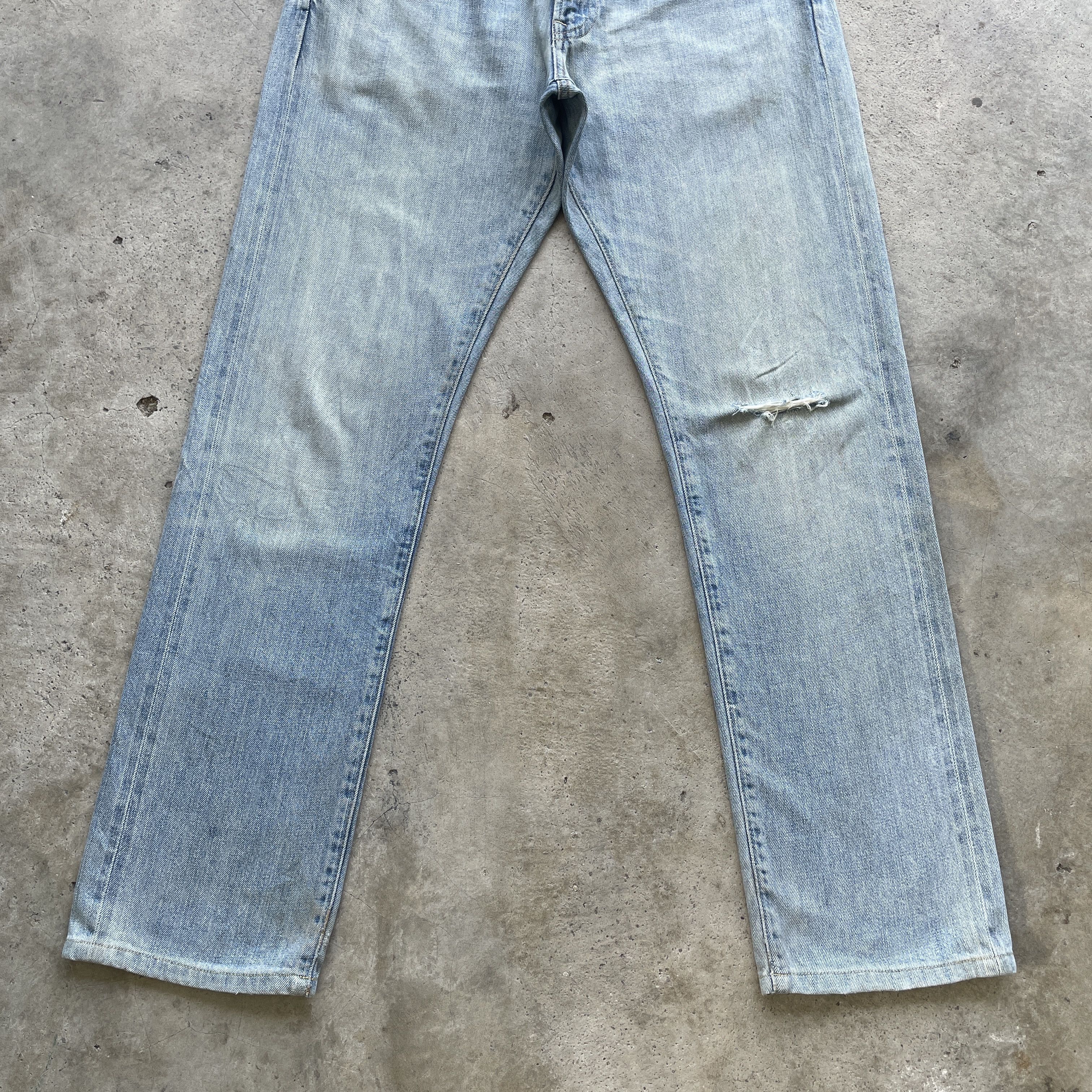 Japanese Brand VINTAGE JAPANESE FADED JEANS DISTRESSED DENIM PANTS W33 Size US 33 - 4 Thumbnail