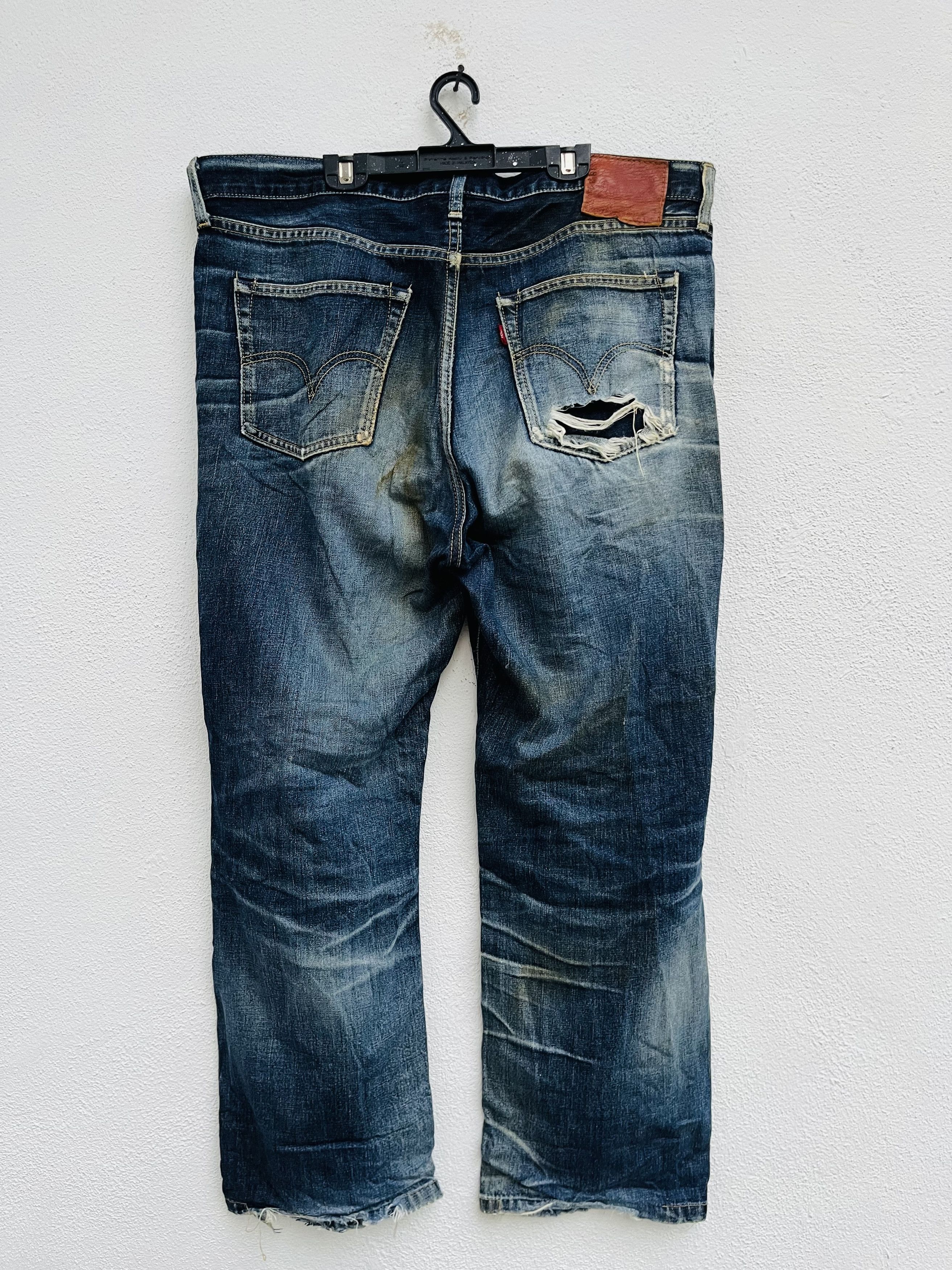 Levi's Vintage Clothing × Vintage Vintage Levis Japanese Distressed Fashion Style Size US 38 / EU 54 - 2 Thumbnail