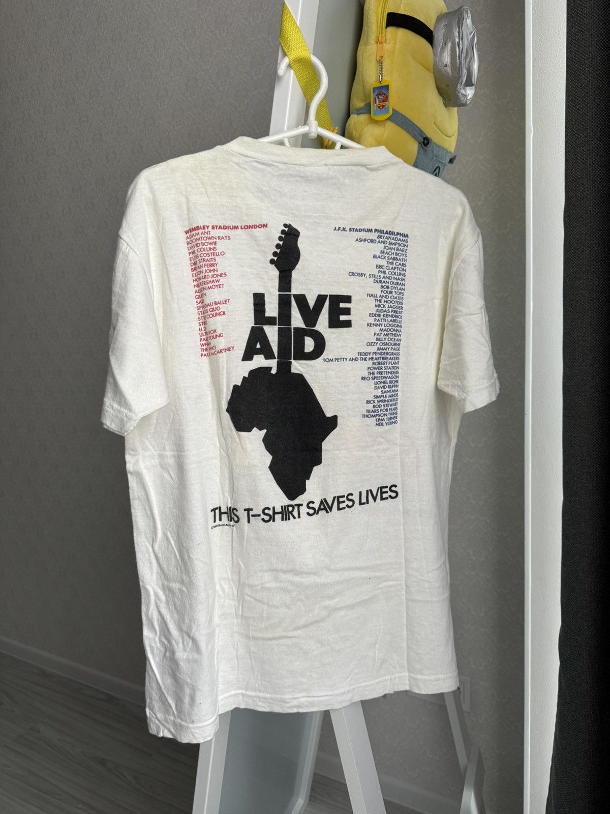 Band Tees × Vintage Vintage 1985 Live Aid Official Concert Tee Size US M / EU 48-50 / 2 - 2 Thumbnail