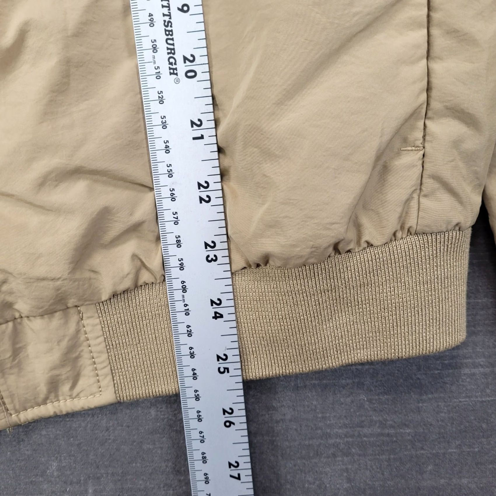 H&M H&M XO Mens Medium The Weeknd Tan Bomber Jacket Beige Full Zip Graphic Back Jacket Size US M / EU 48-50 / 2 - 4 Thumbnail