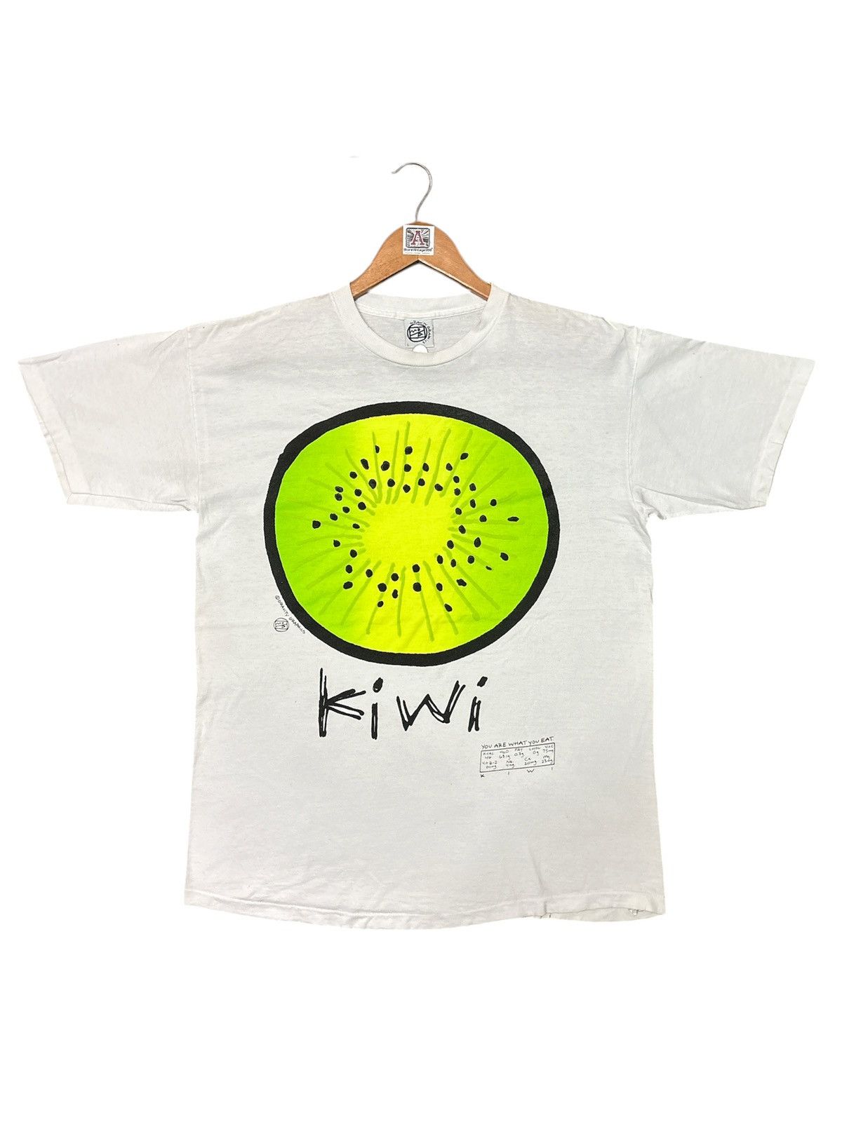 Vintage ‼️RARE‼️VINTAGE 90S GRAVITY GRAPHICS “KIWI FRUIT” TSHIRT TEE💥 Size US L / EU 52-54 / 3 - 1 Thumbnail
