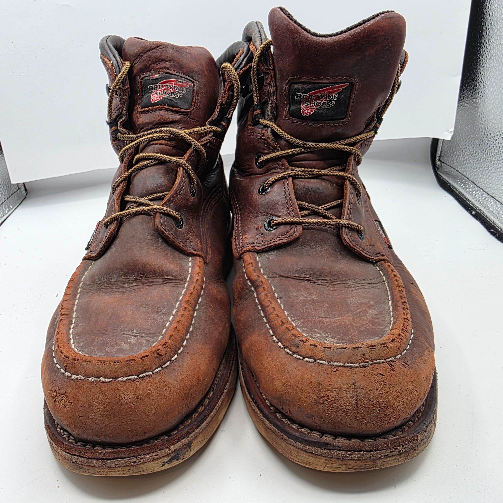Red Wing Red Wing Traction Tred 6-inch Mens Size 9.5 Brown Waterproof Size US 9.5 / EU 42-43 - 12 Thumbnail