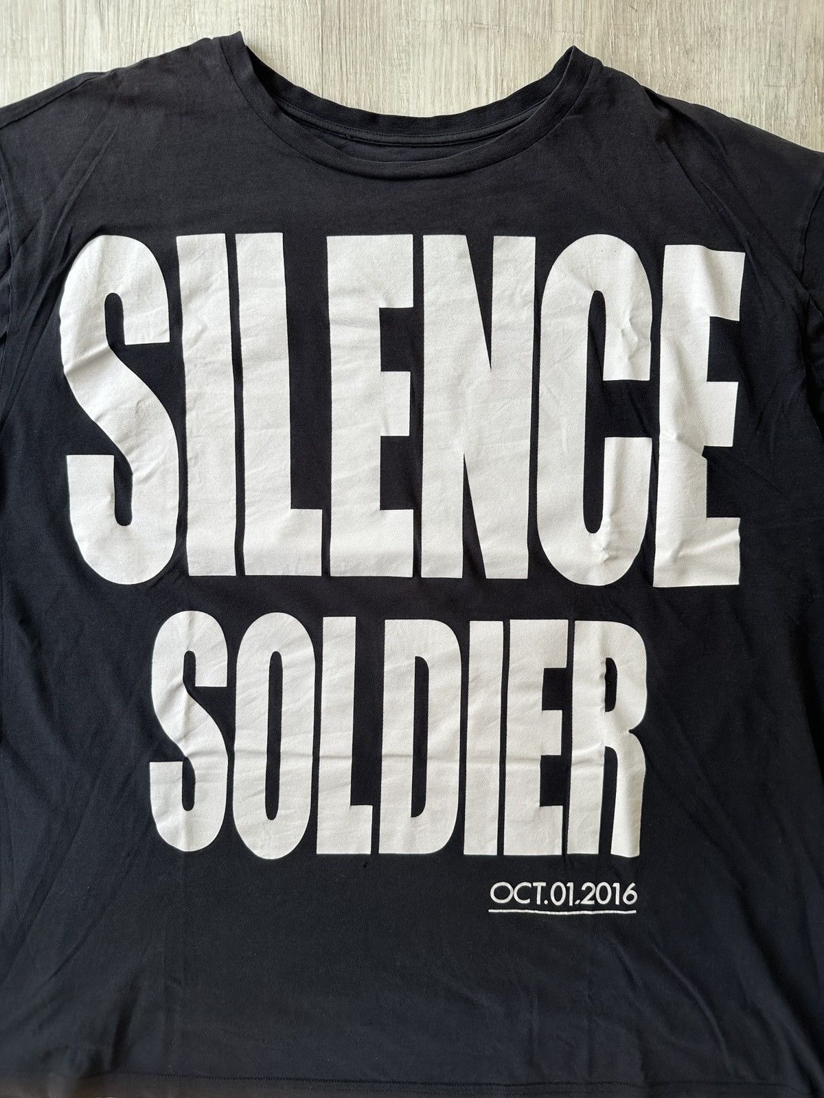 Haider Ackermann Haider Ackermann Oversize Tee SILENCE SOLDIER Size US S / EU 44-46 / 1 - 2 Thumbnail