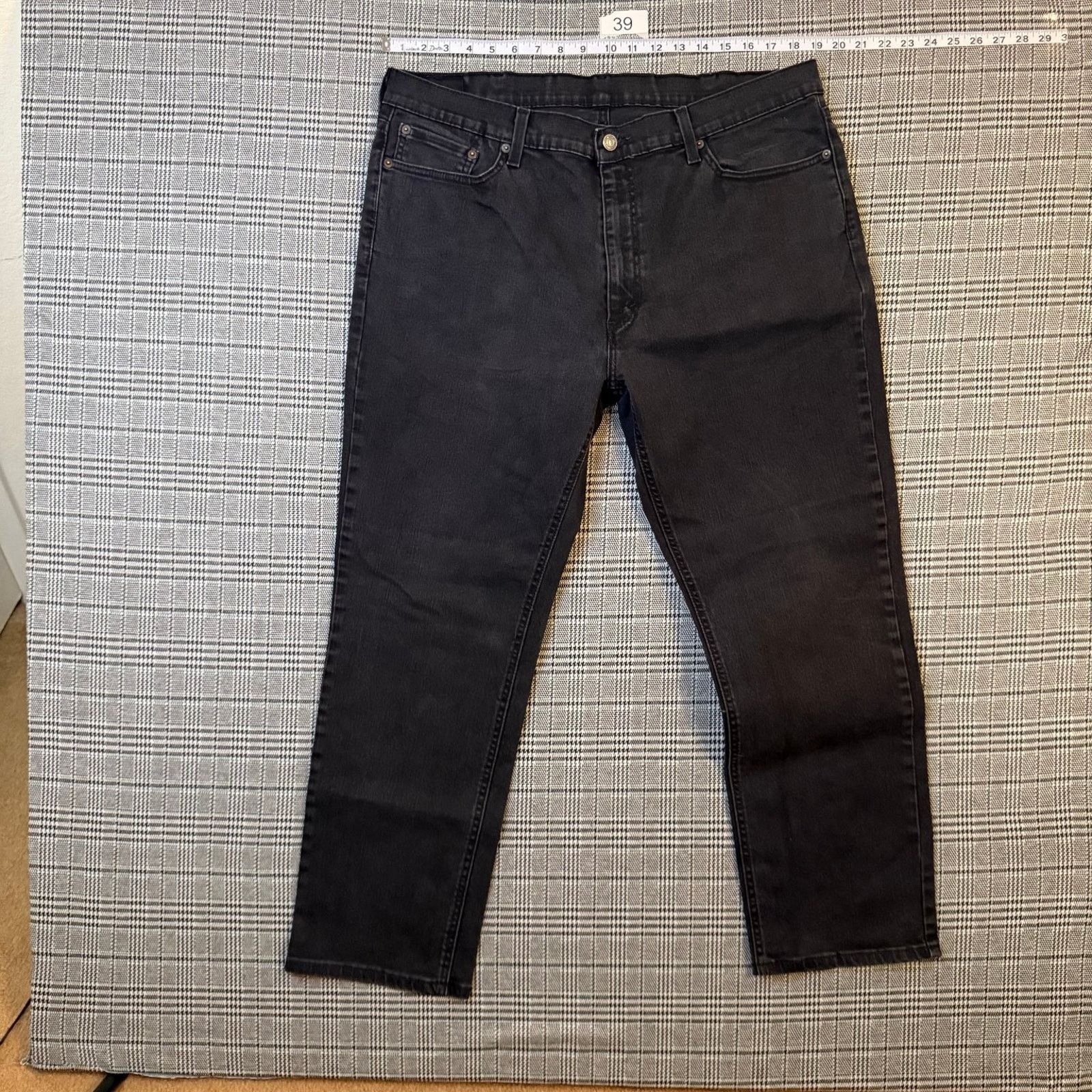 Levi's Levis 541 Men's Jeans Black Denim Straight Leg Stretch 38x36 Size US 38 / EU 54 - 3 Thumbnail