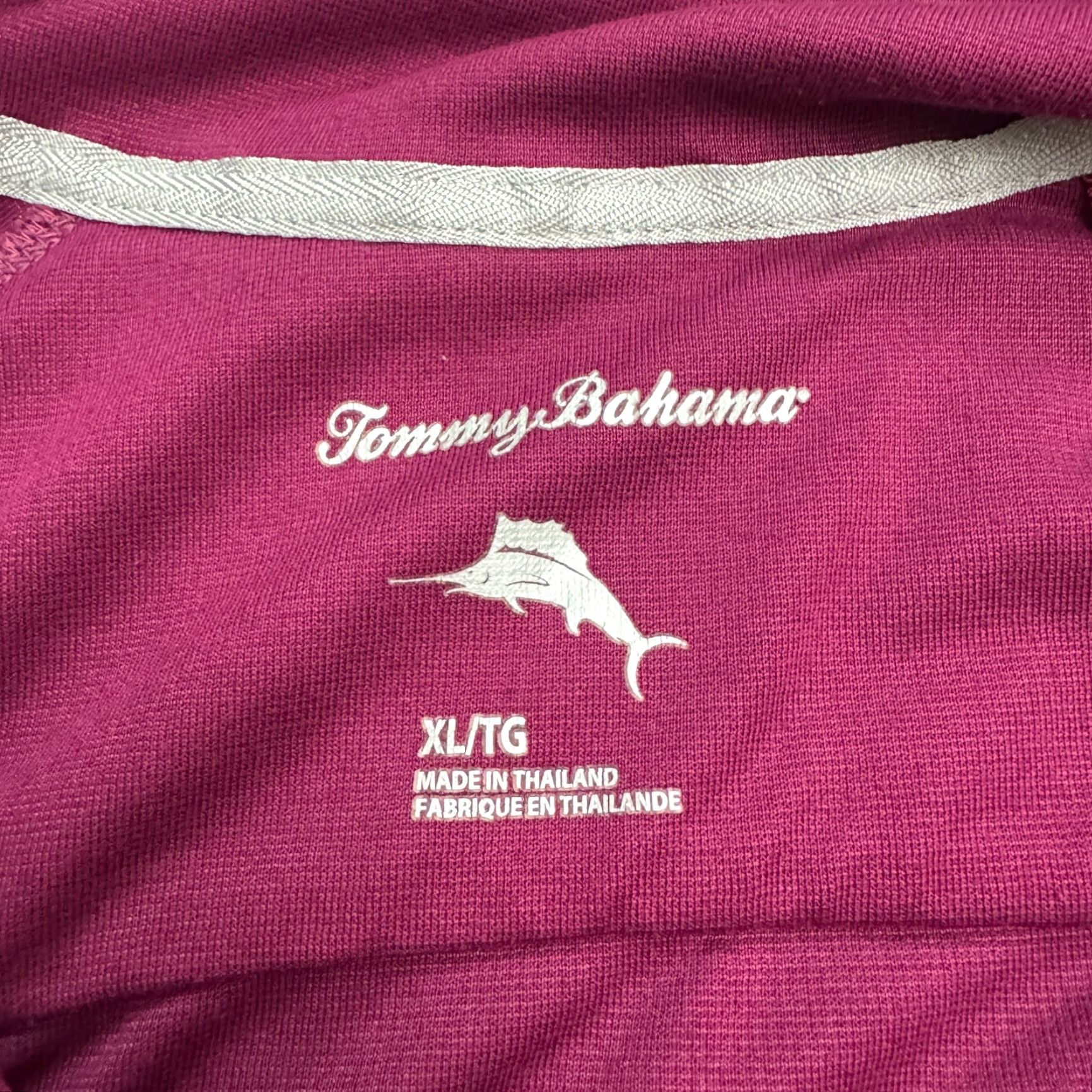 Tommy Bahama Tommy Bahama Pullover Sweatshirt Mens XL 1/4 Zip Red Burgundy Marlin Logo Outdoor Athleisure Mock Neck All Seasons Shirt Size US XL / EU 56 / 4 - 5 Thumbnail