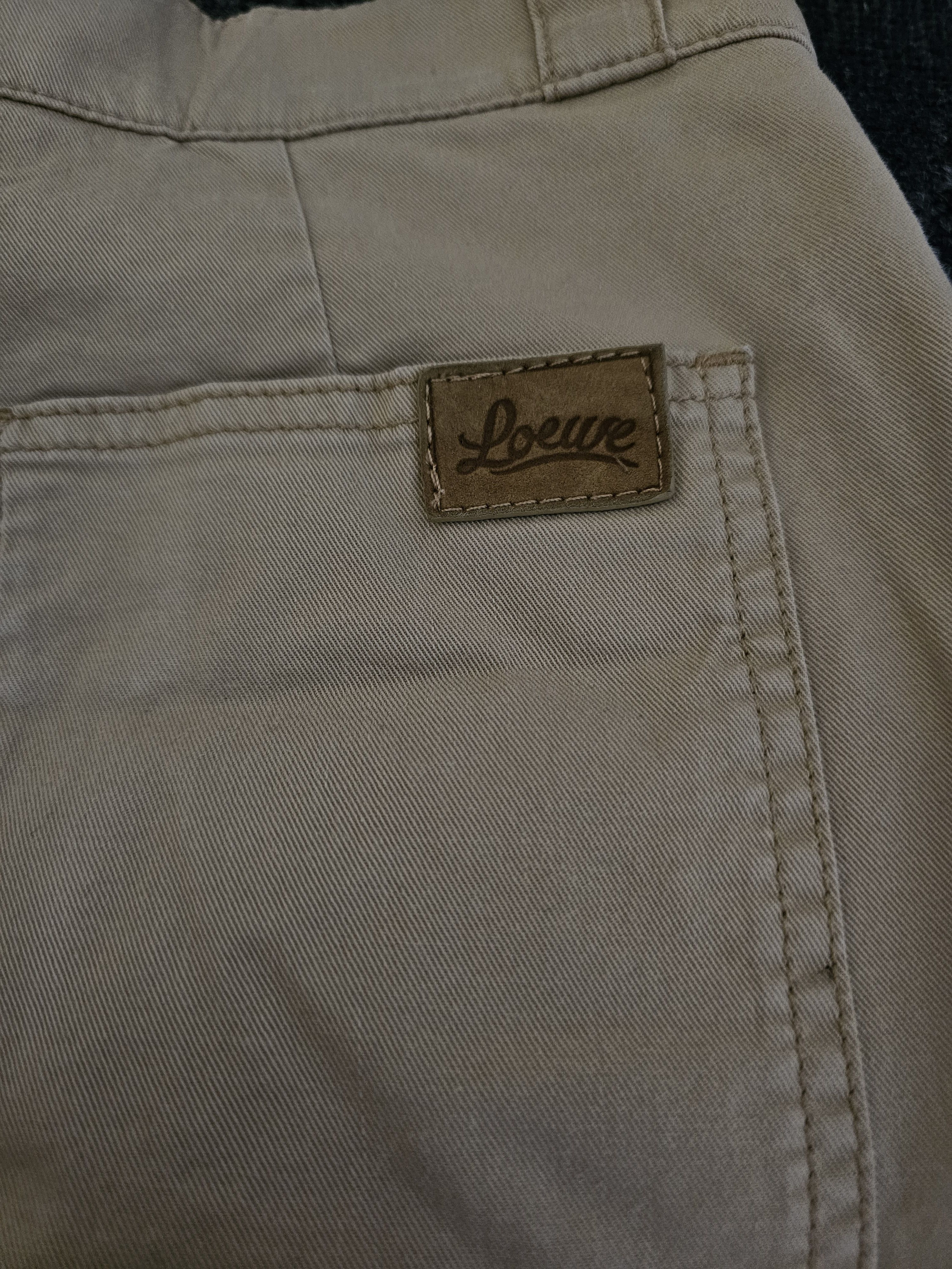 Loewe Loewe Unisex Khaki Wide-Leg Casual Pants Size 48 Size US 32 / EU 48 - 4 Thumbnail