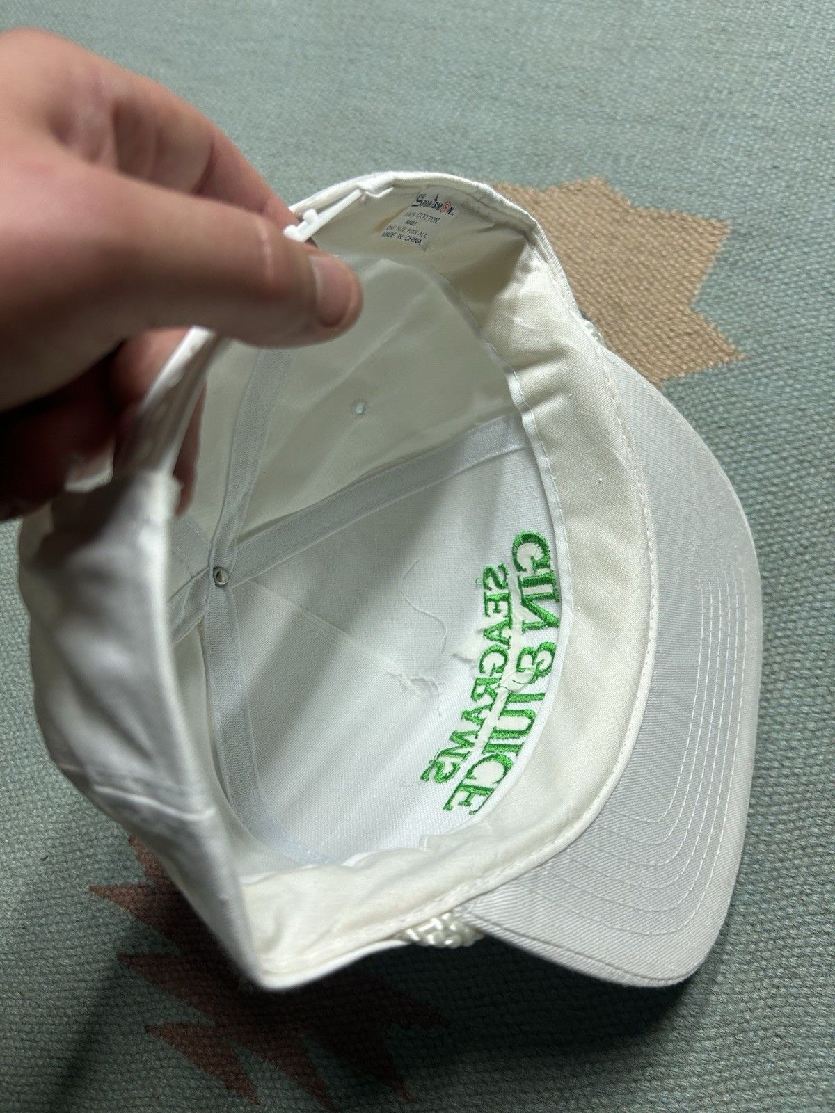 Vintage Vtg hat Seagram’s gin & juice alcohol embroidered hip hop Size ONE SIZE - 7 Thumbnail