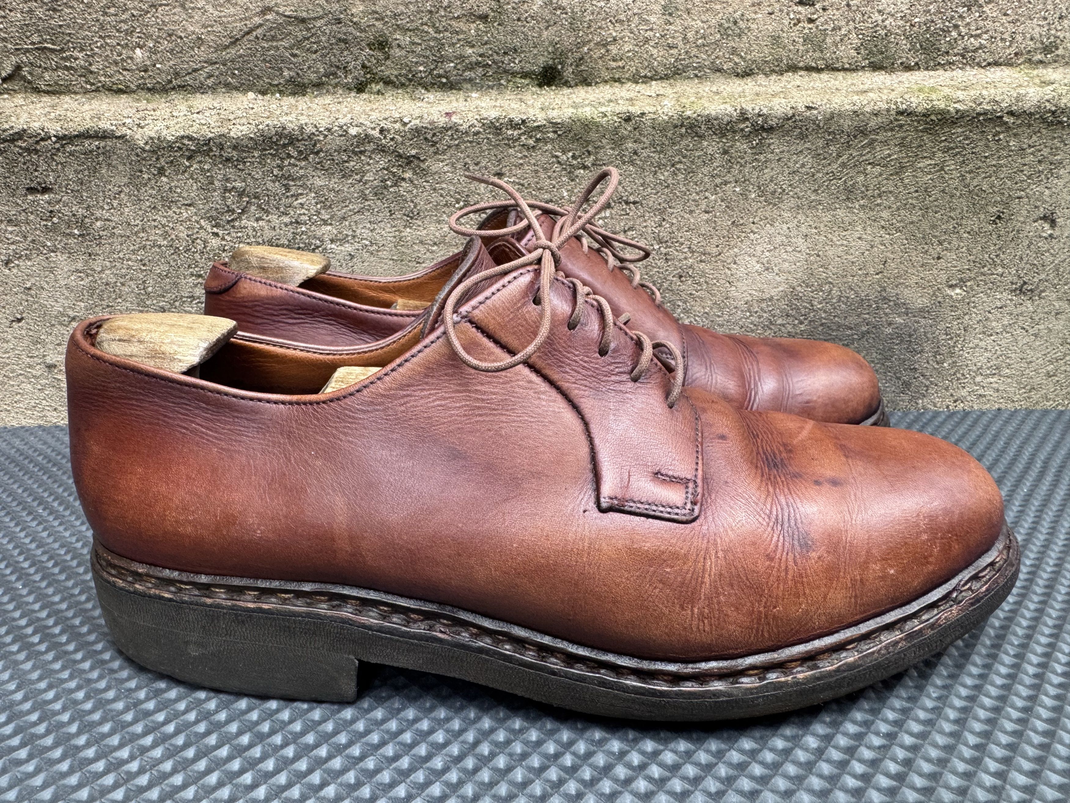Paraboot Paraboot Vintage Avignon Griff Men's Brown Leather Derby Size US 10 / EU 43 - 5 Thumbnail