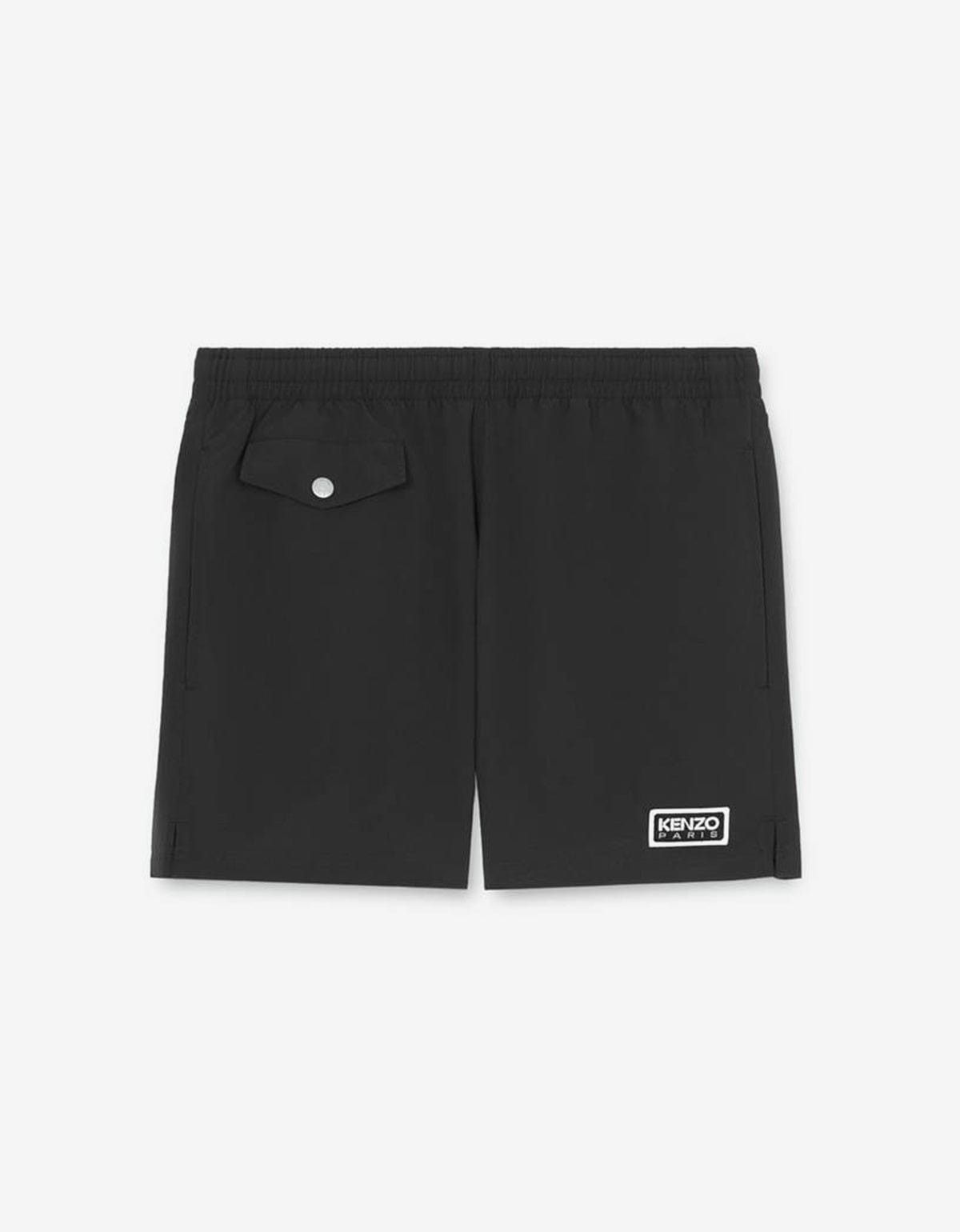 image of Kenzo Black Classic Swim Shorts, Men's (Size 38)