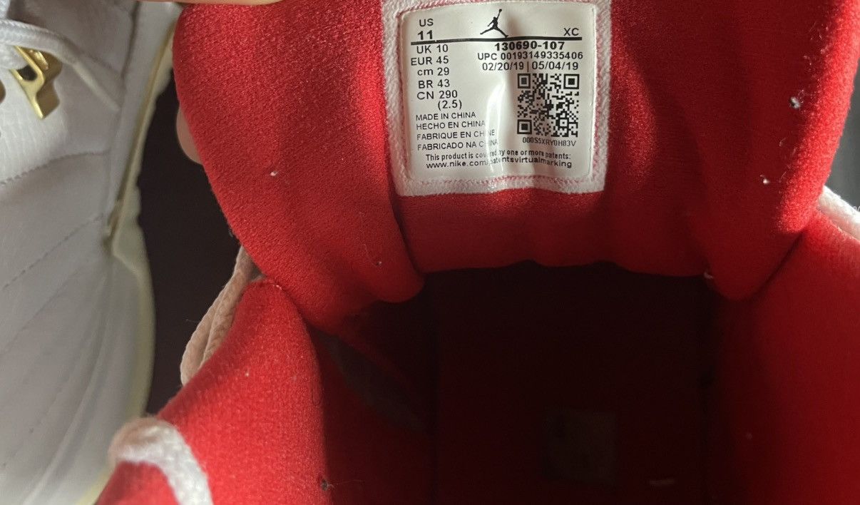 Jordan Brand Air Jordan 12 Fiba Size US 11 / EU 44 - 3 Thumbnail