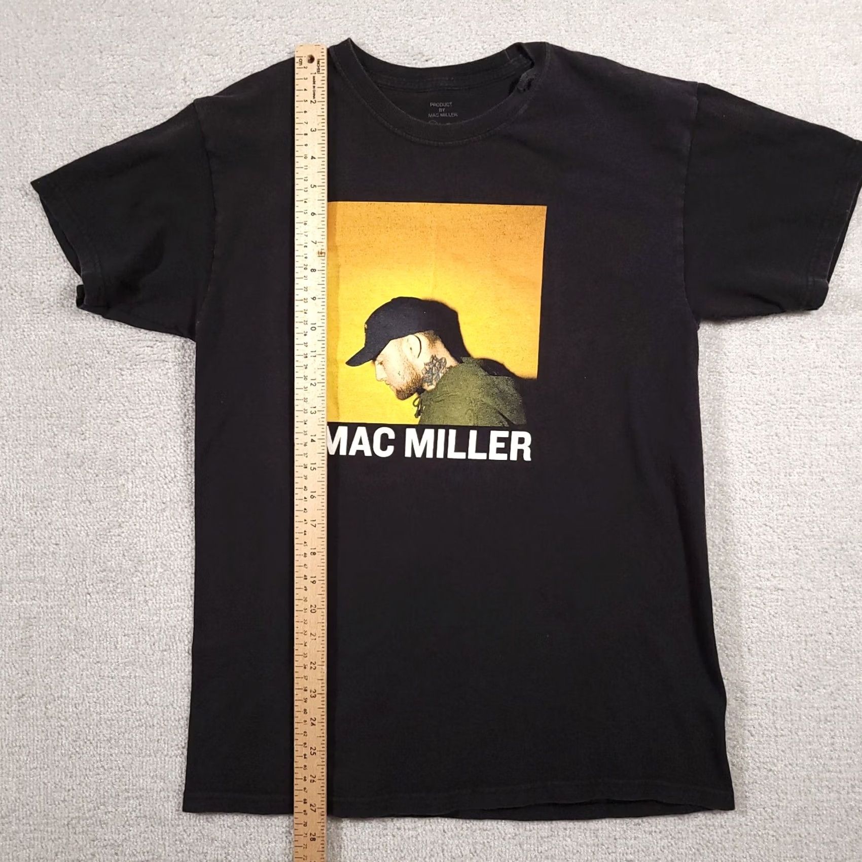 Vintage Mac Miller Shirt Mens Medium Black Graphic Side Profile Spell Out Hip Hop Flaw Size US M / EU 48-50 / 2 - 6 Thumbnail
