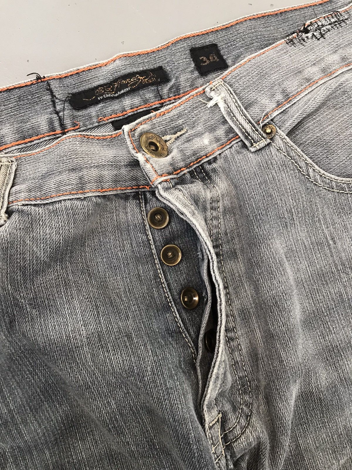 Ed Hardy × Vintage Vintage Edhardy crazy panther snake embroidered denim Size US 34 / EU 50 - 7 Thumbnail