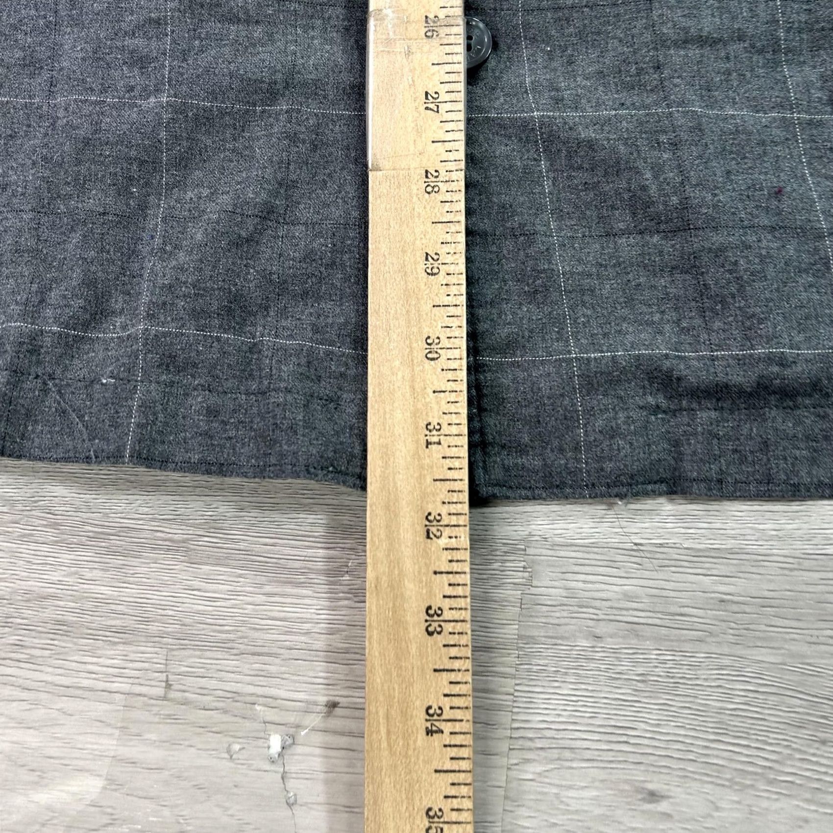 Polo Ralph Lauren Polo Ralph Lauren Pajama Top Mens L Gray Check Cotton Sleepwear Lounge Shirt Style Loungewear Lightweight Button Front Collared Long Sleeve Size US L / EU 52-54 / 3 - 6 Thumbnail