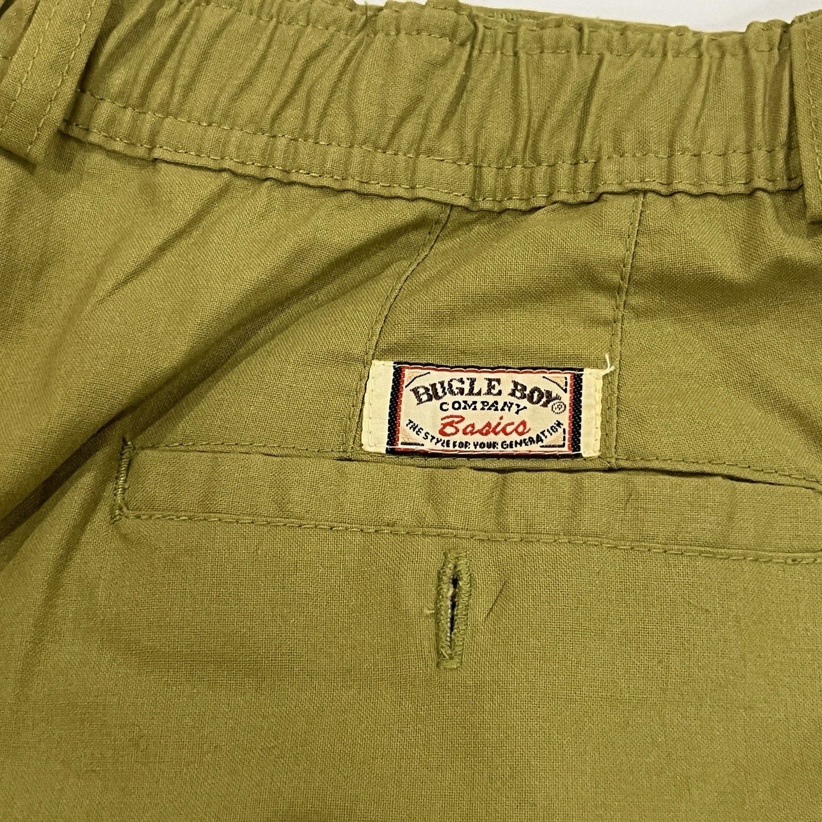 Bugle Boy Bugle Boy Original Shorts 32 Men's VTG Olive Green Pleated Size US 32 / EU 48 - 4 Thumbnail