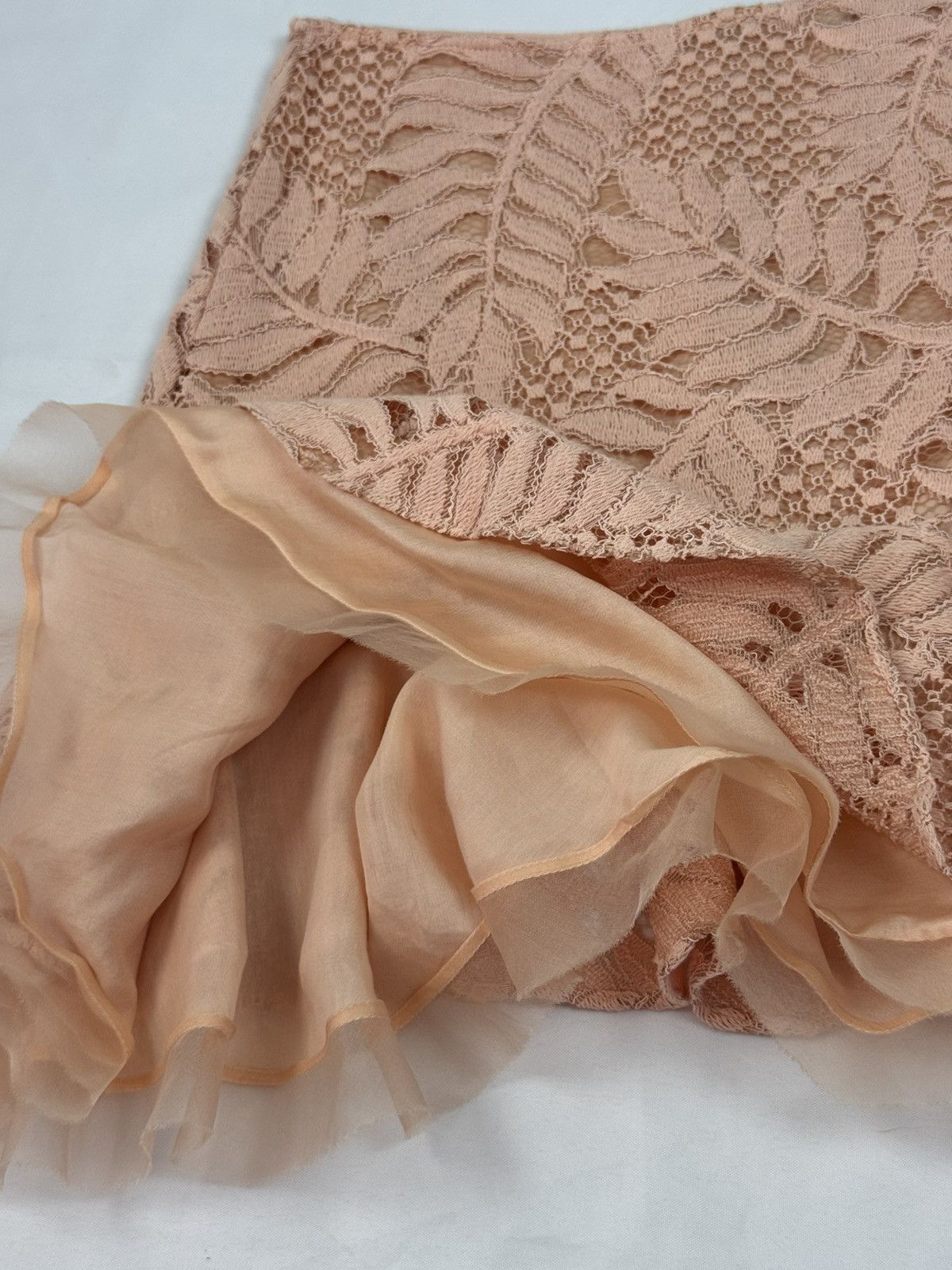 ALEXIS Stunning Lace Two-Piece Set - Peach Pink | Top and Skirt Size S / US 4 / IT 40 - 11 Thumbnail