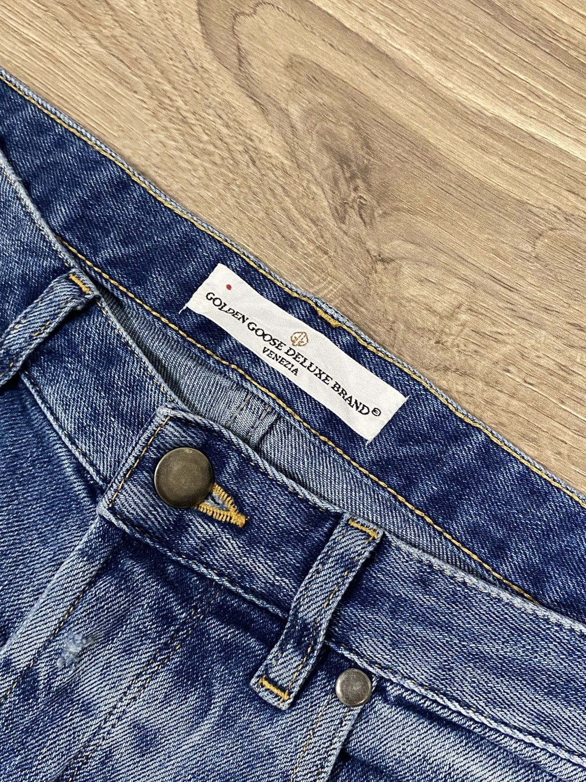 Golden Goose Golden Goose Made in Japan Skinny Fit Distressed Denim Jeans Size 27" / US 4 / IT 40 - 2 Thumbnail