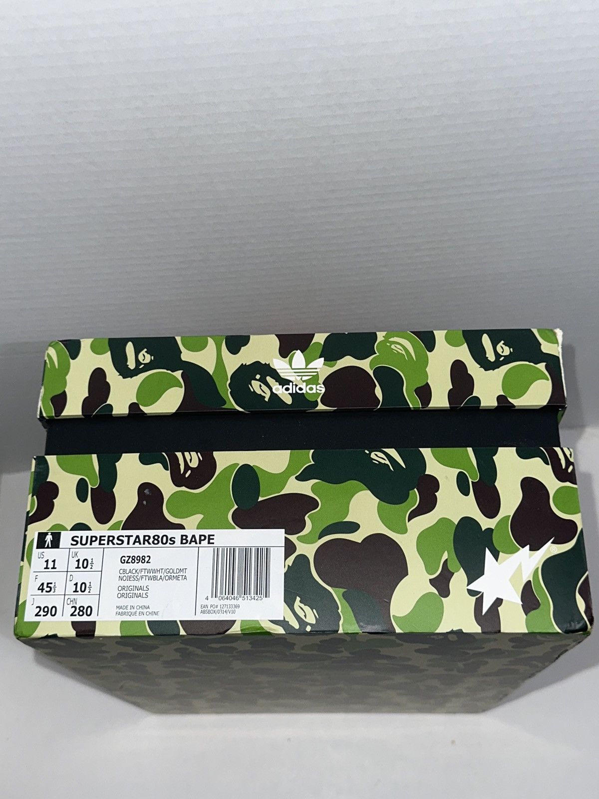 Adidas × Bape RARE! BAPE X Adidas ABC Crazy Camo Superstar 80s DS US11 Size US 11 / EU 44 - 10 Thumbnail