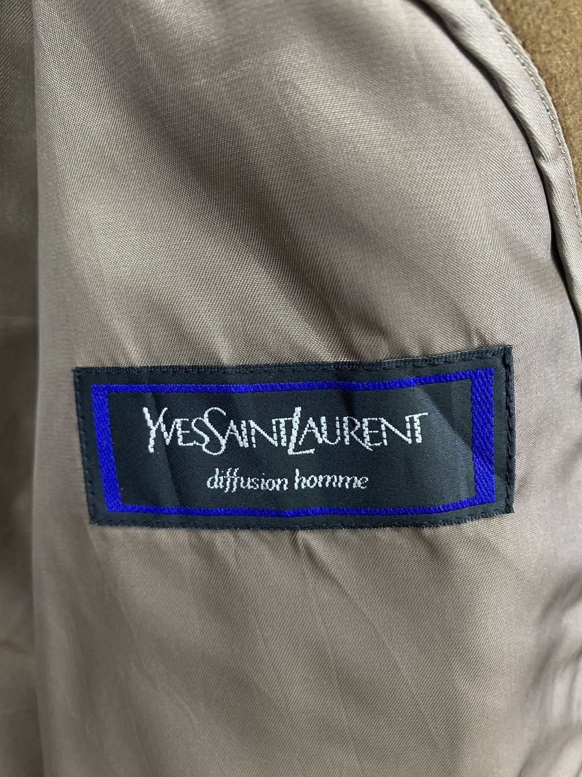 Yves Saint Laurent Vintage Yves Saint Laurent Homme Wool Long Jacket Size US M / EU 48-50 / 2 - 7 Thumbnail