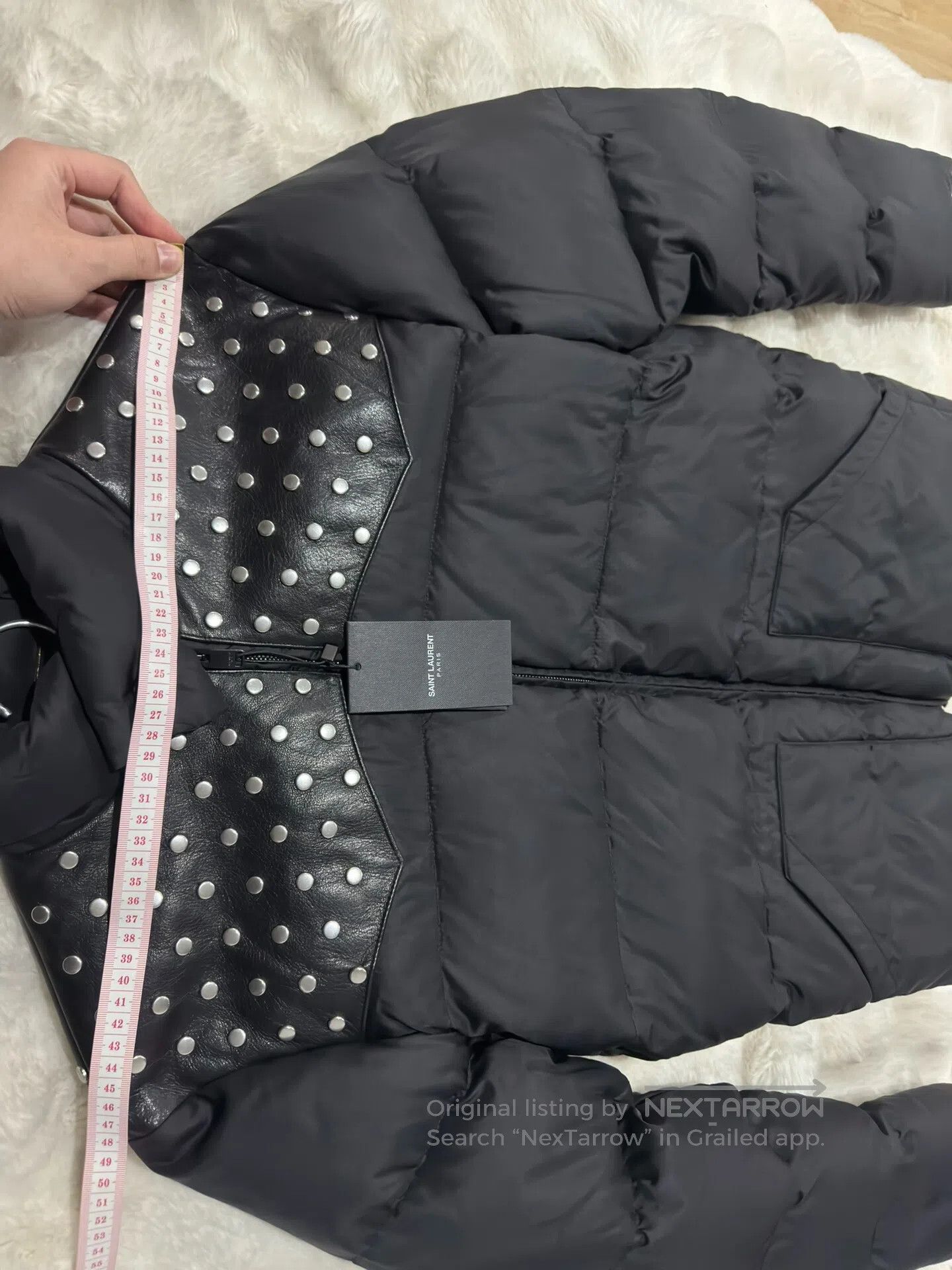 Saint Laurent Paris Saint Laurent Paris Studded Leather Padded Jacket| Size US M / EU 48-50 / 2 - 5 Thumbnail