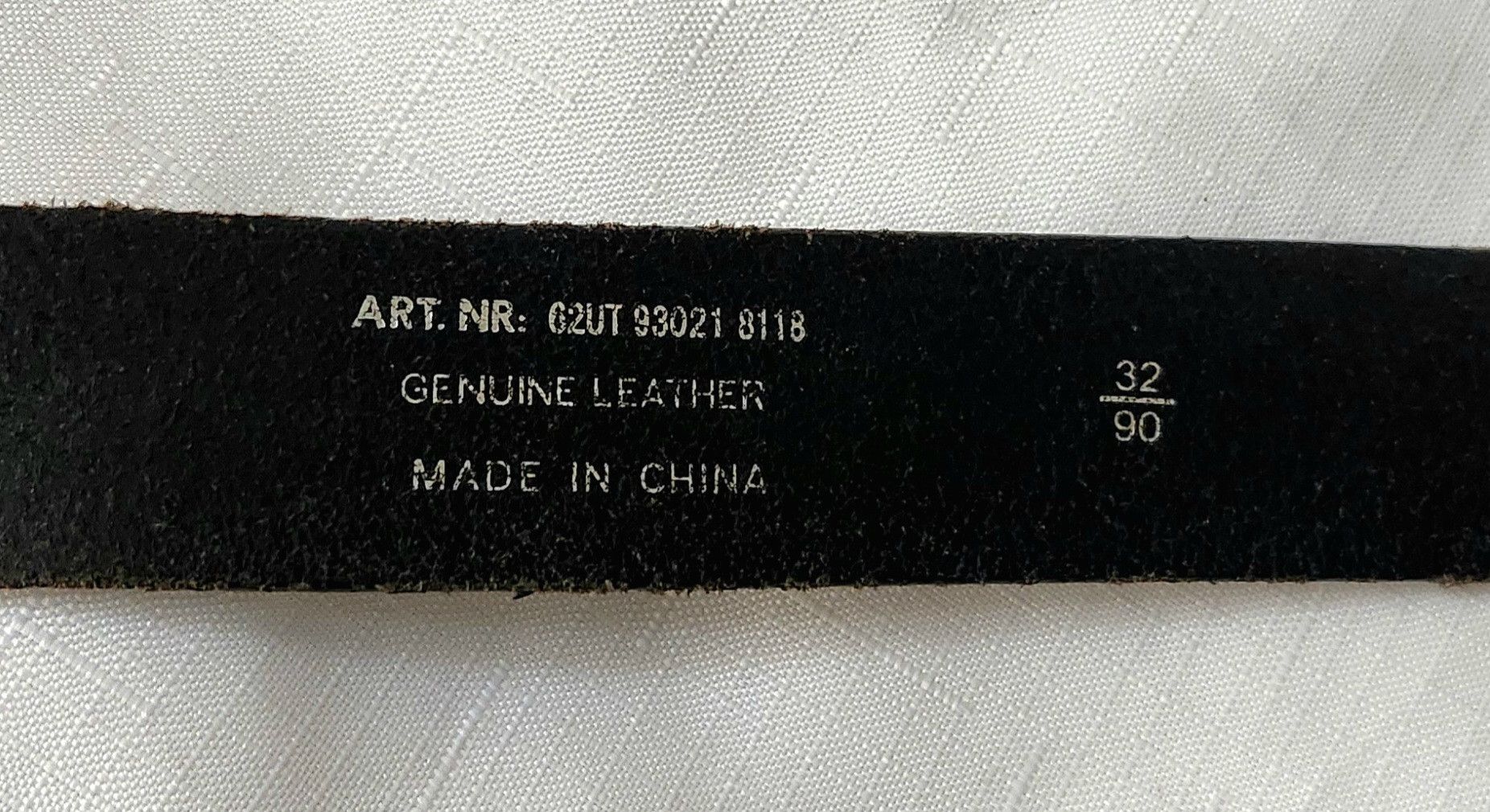 J.Lindeberg J.Lindeberg Bridge belt Leather black with silver SZ 32 Size 32 - 4 Thumbnail