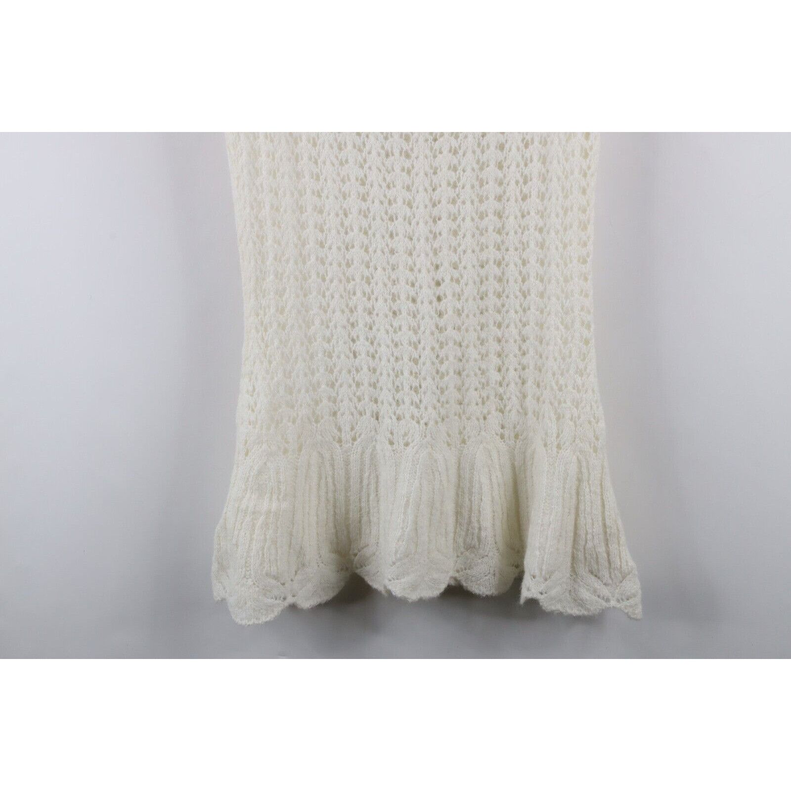 Free People Free People Snowbells Crochet Knit Tunic Cover Up Dress Size M / US 6-8 / IT 42-44 - 3 Thumbnail